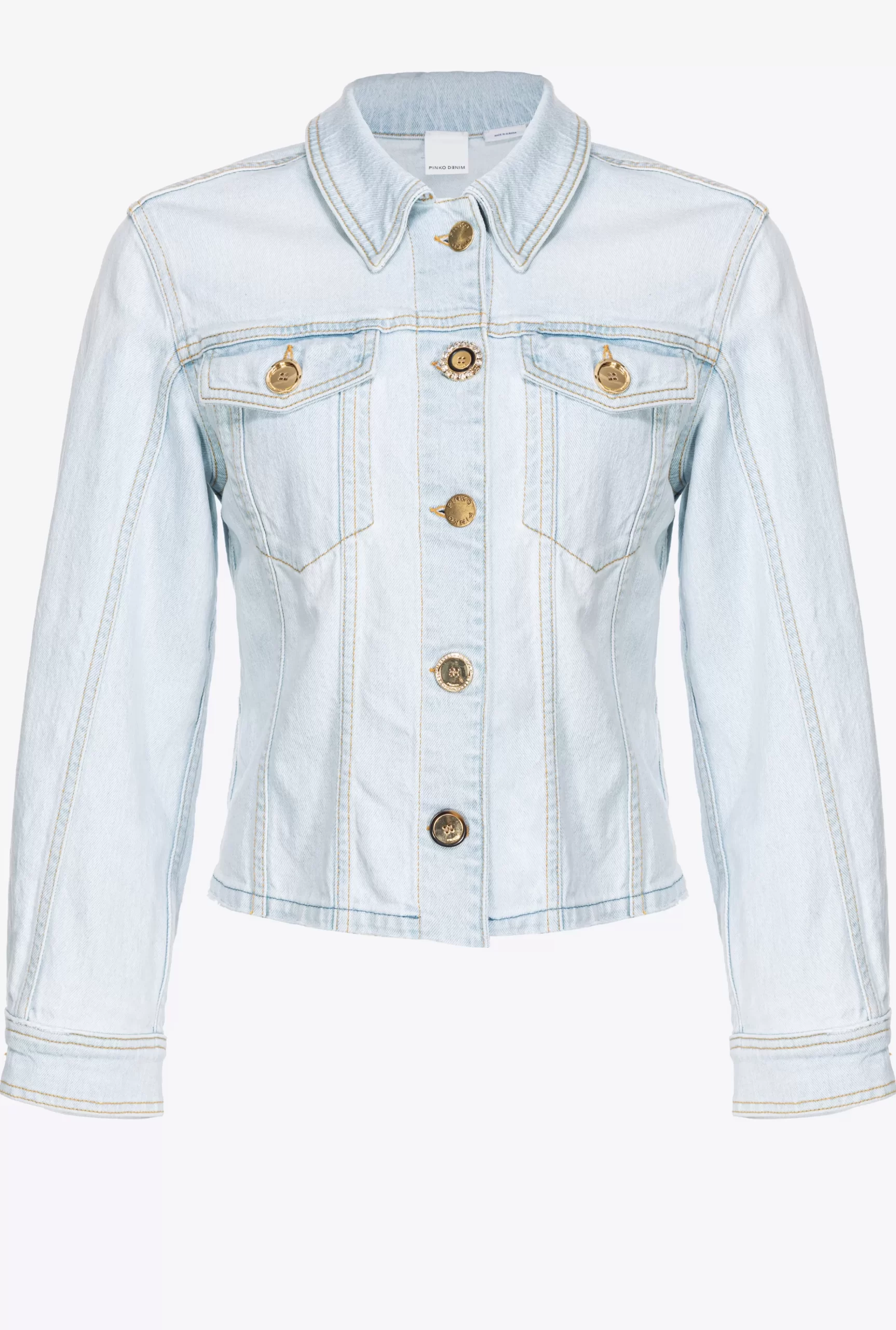 PINKO Baby Blue Denim Jacket Sale