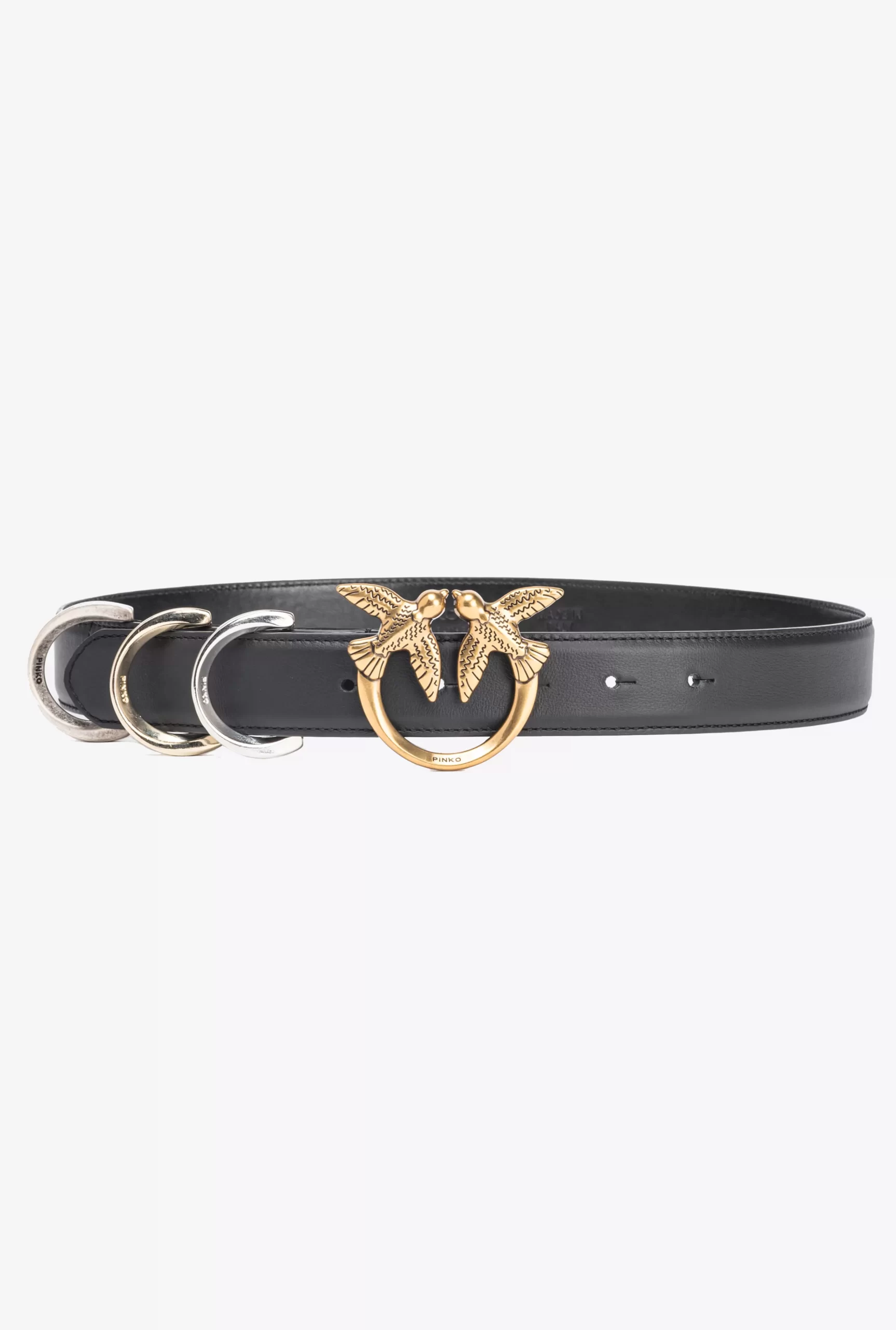 PINKO Belt With Metal Loops, 3cm New