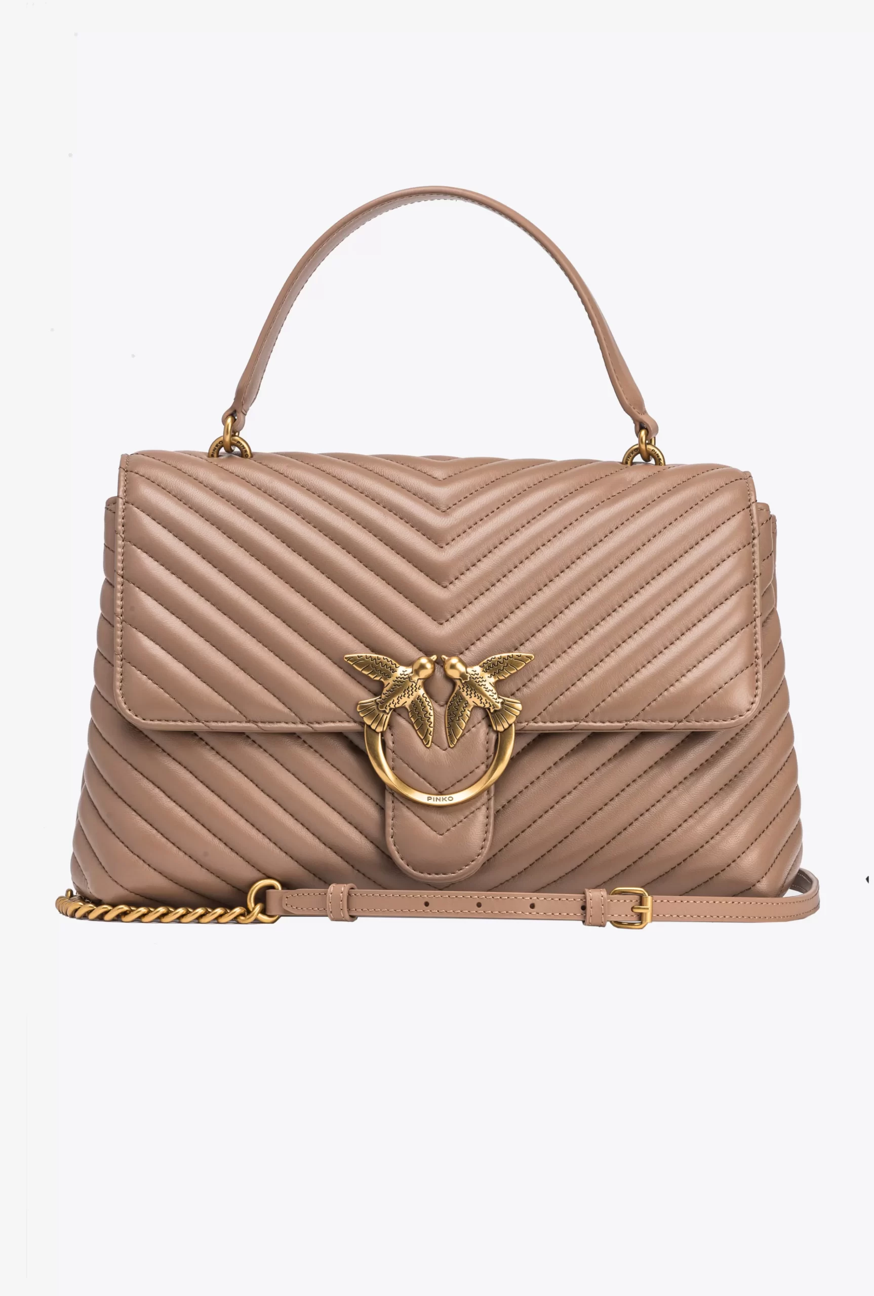 PINKO Big Lady Love Bag Puff Chevron Online