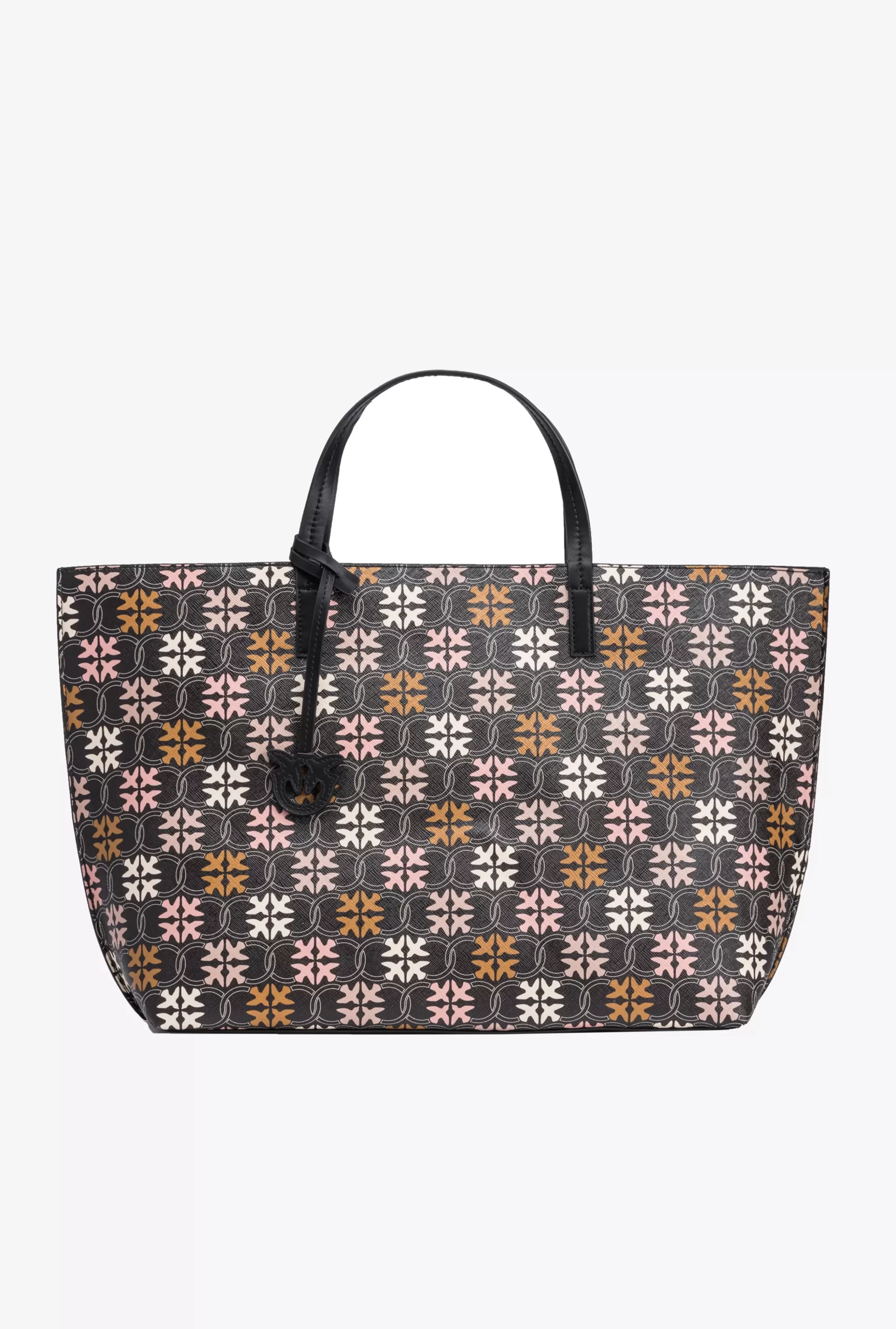 PINKO Big Shopper Bag With Logo Print Outlet