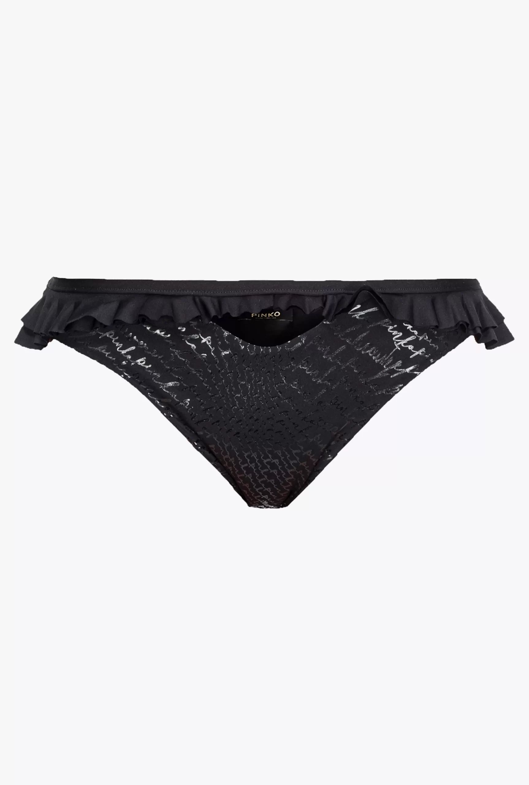 PINKO Bikini Briefs With Fluid Logo And Ruching Best Sale