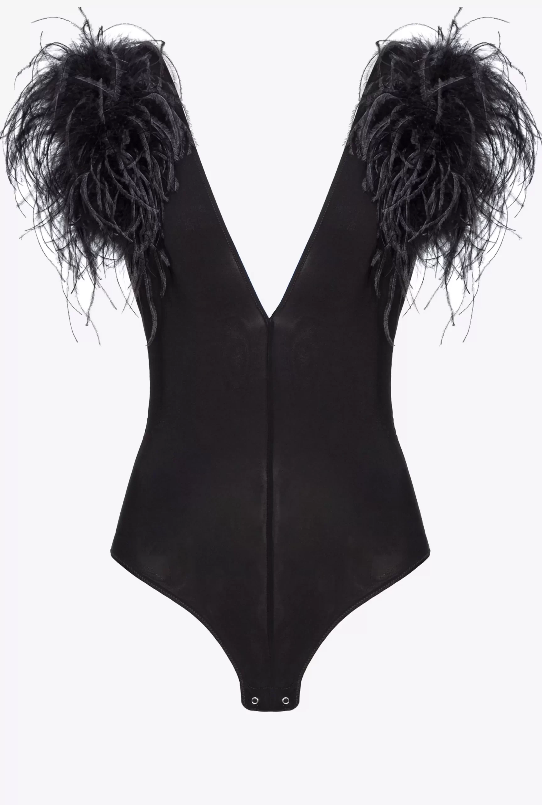 PINKO Bodysuit With Feathers Fashion