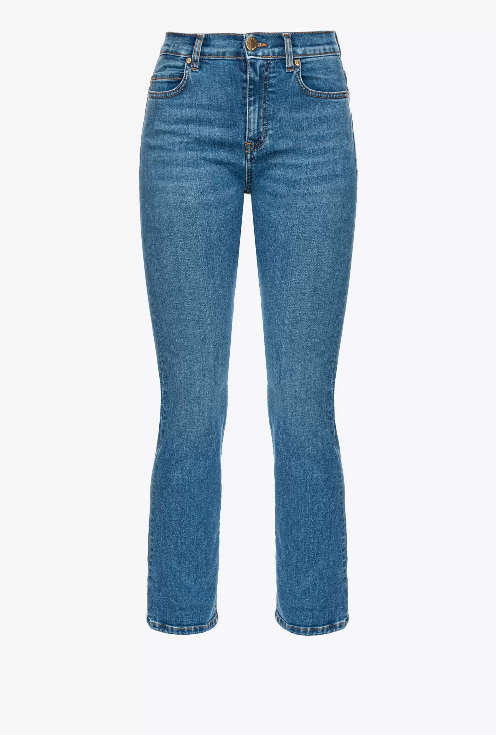 PINKO Boom Stretch Denim Bootcut Jeans Online