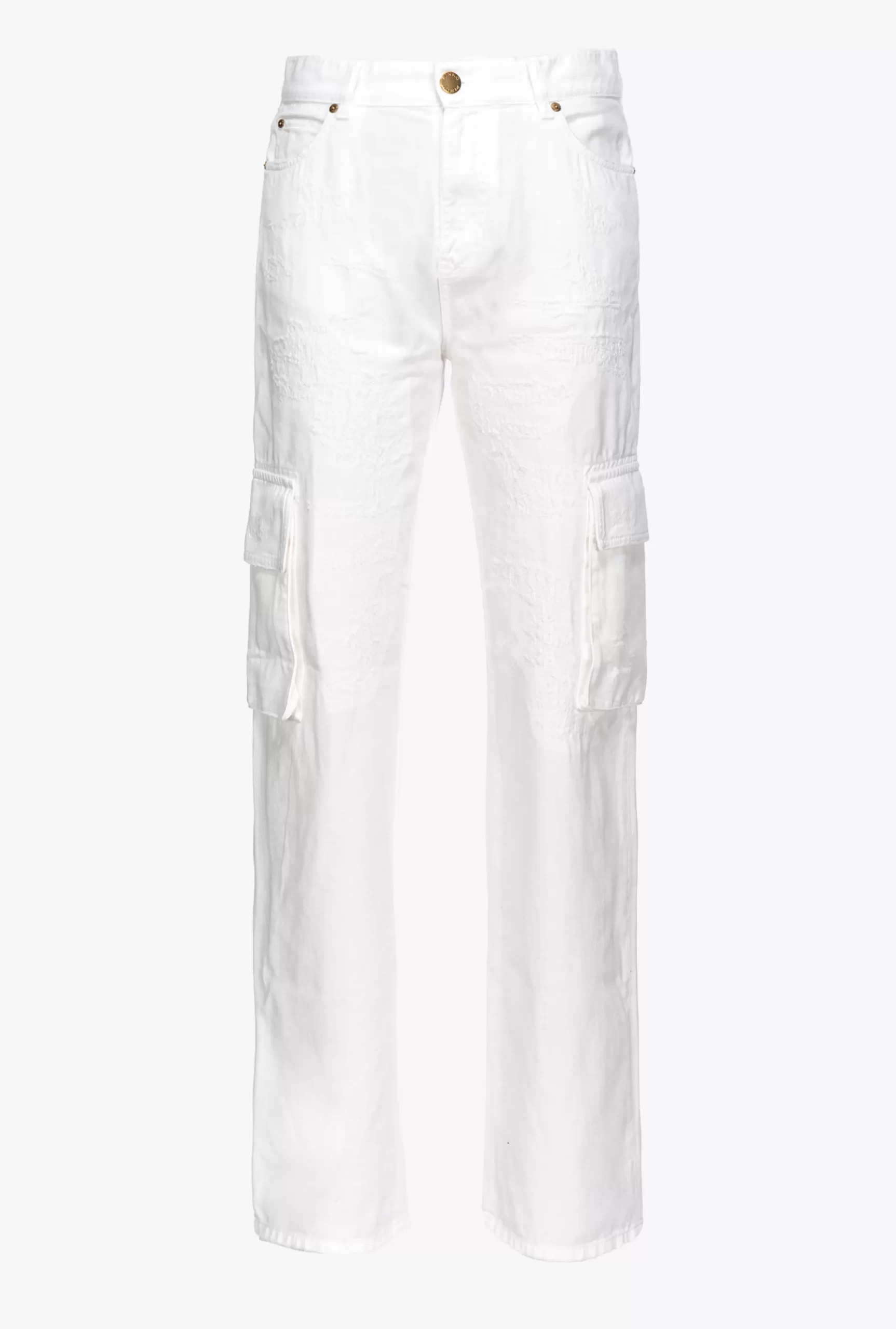 PINKO Bull Cargo Trousers With Rips And Darns Best