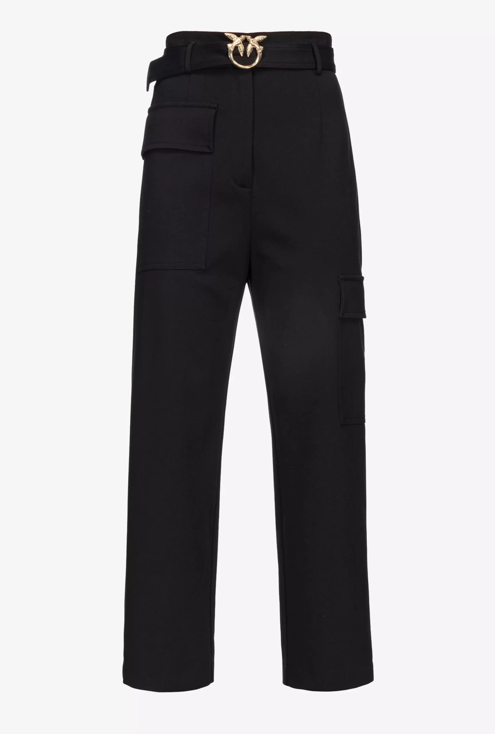 PINKO Cargo Trousers With Love Birds Belt Hot