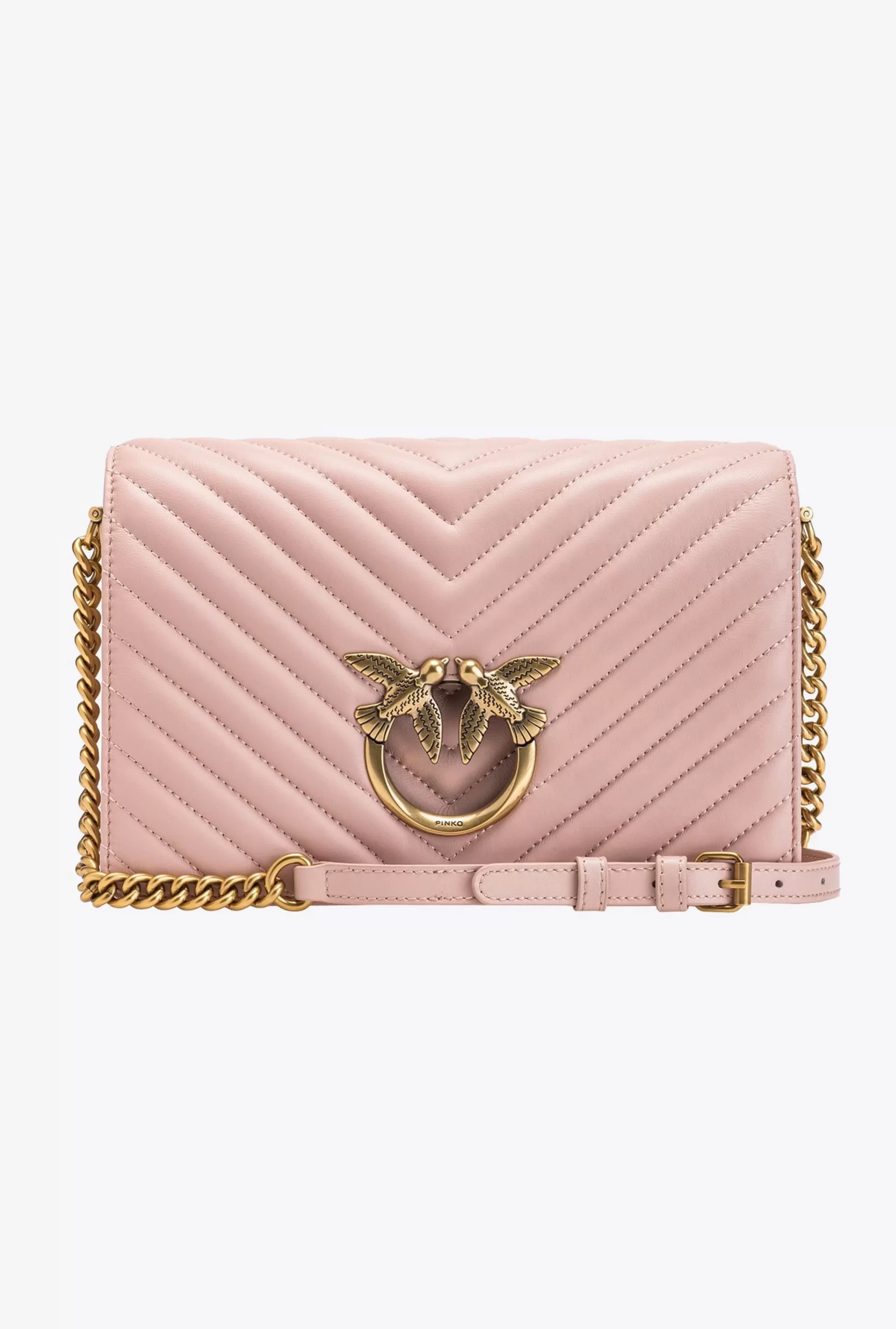 PINKO Classic Love Bag Click Chevron Discount