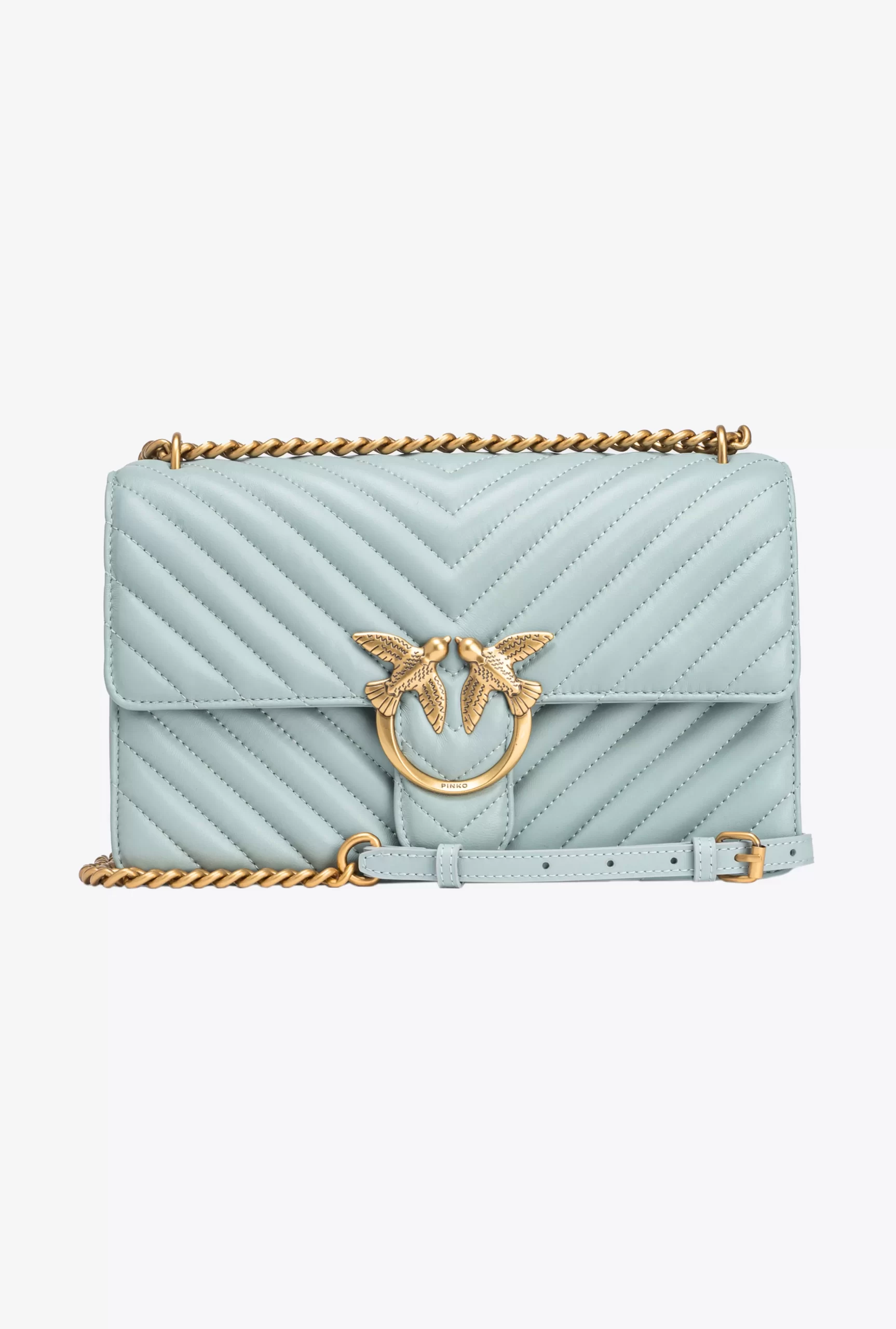 PINKO Classic Love Bag One Chevron Hot