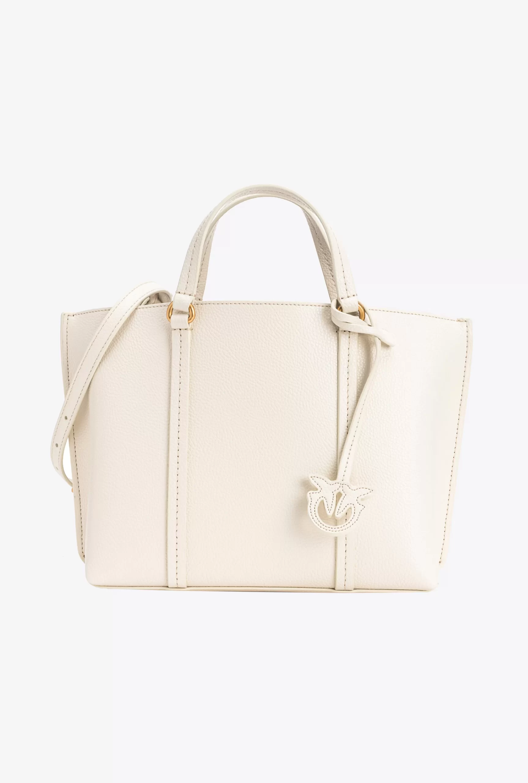 PINKO Classic Tumbled Leather Shopper Bag Discount