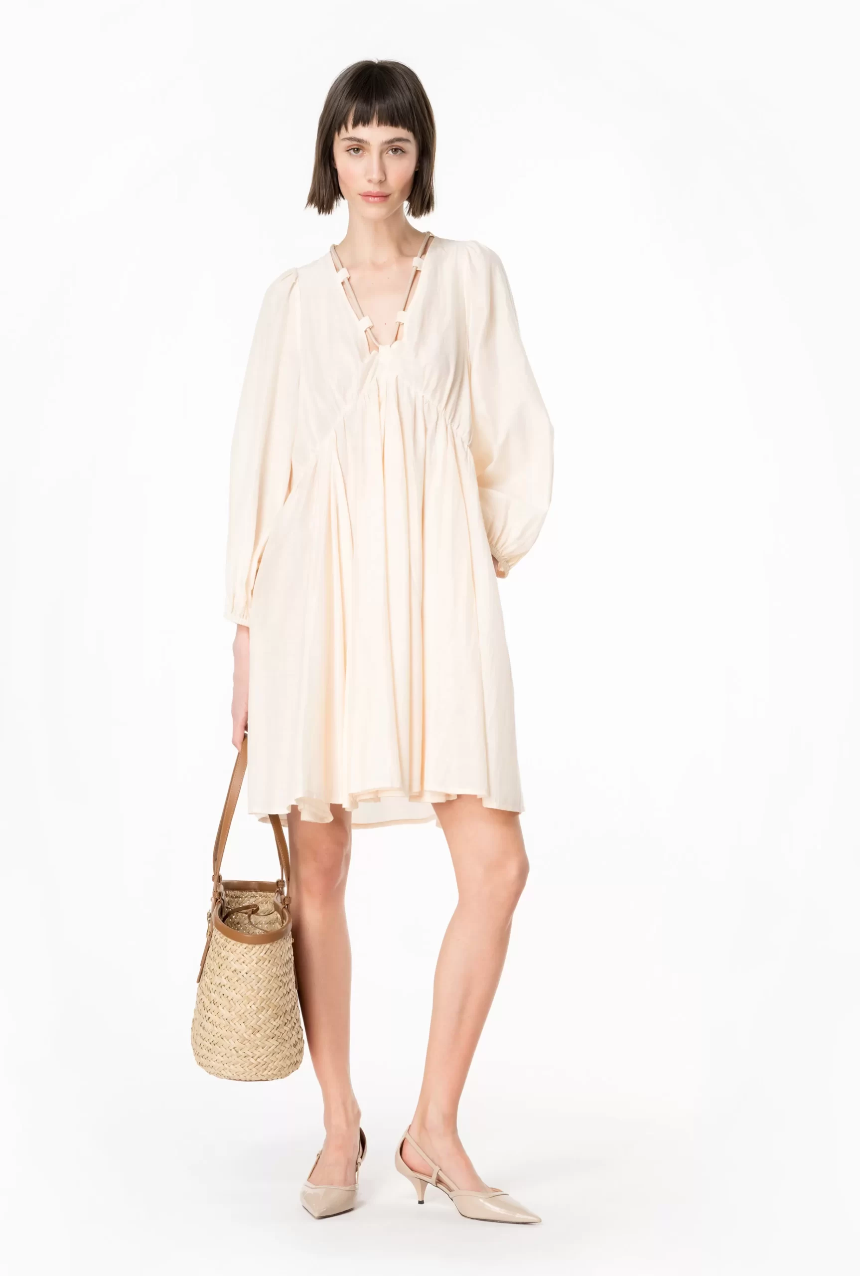 PINKO Cotton And Silk Voile Dress Sale