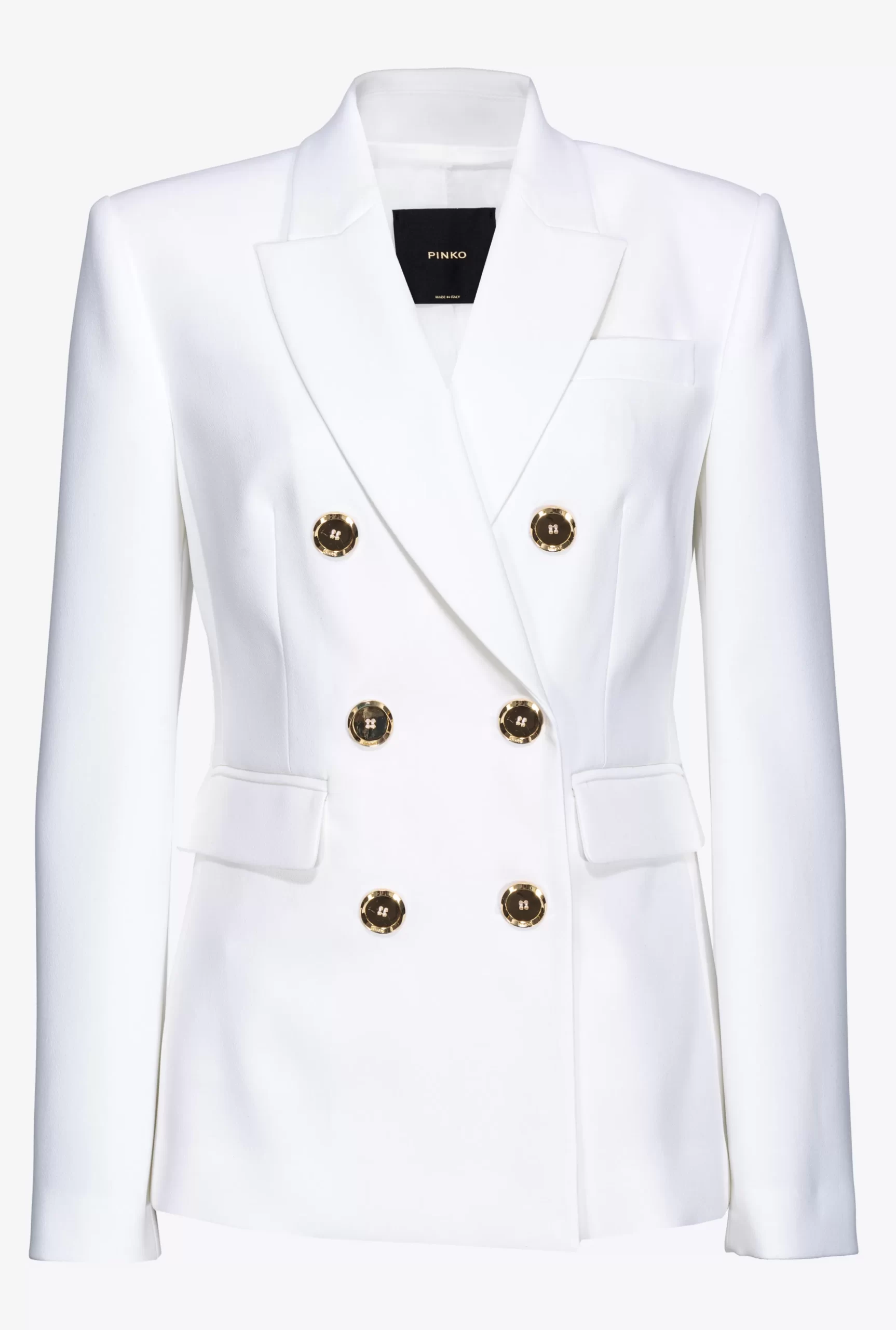 PINKO Double-breasted Blazer With Metal Buttons Flash Sale