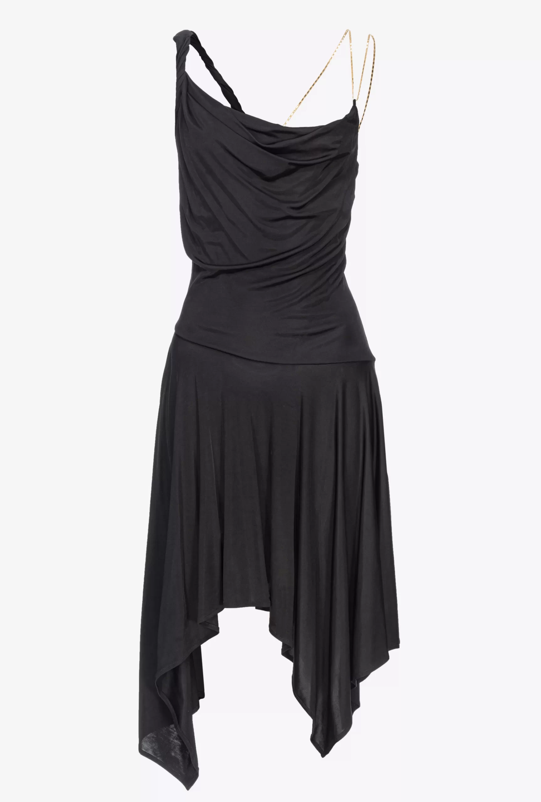 PINKO Draped Dress With Chain Sale