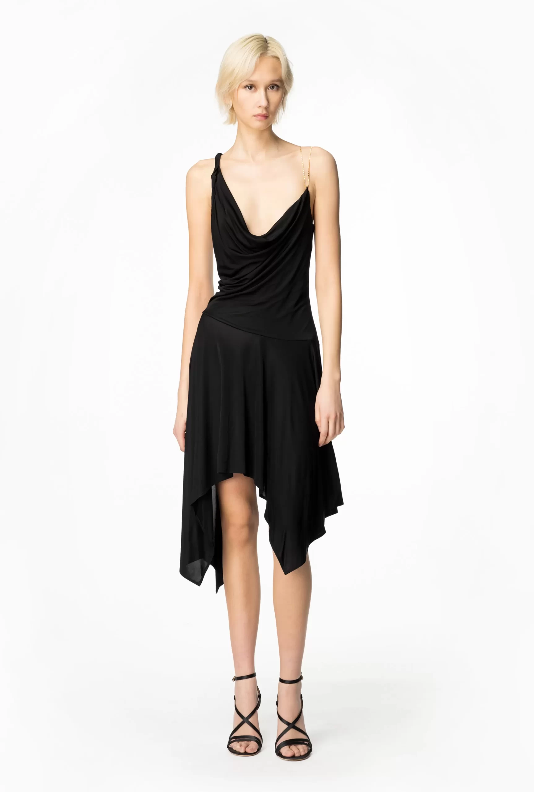 PINKO Draped Dress With Chain Sale