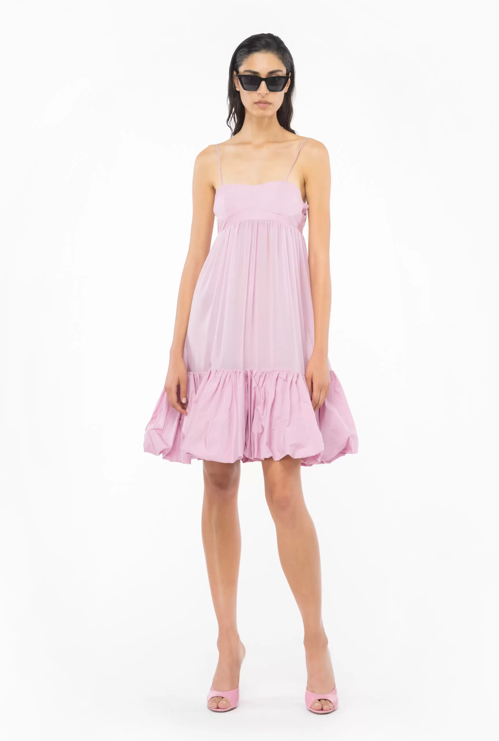 PINKO Dress With Thin Straps And Flounce Discount