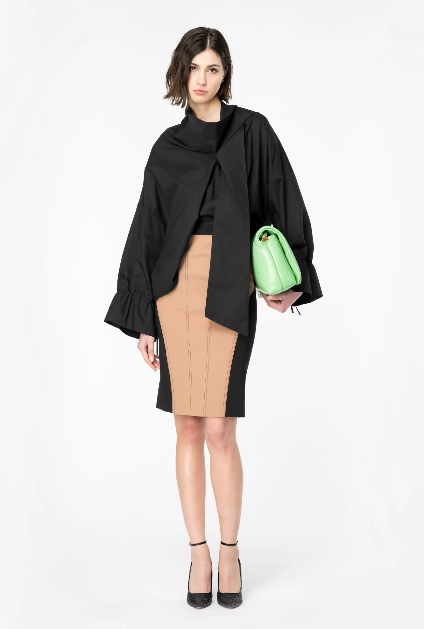 PINKO Dual-material Pencil Skirt Clearance