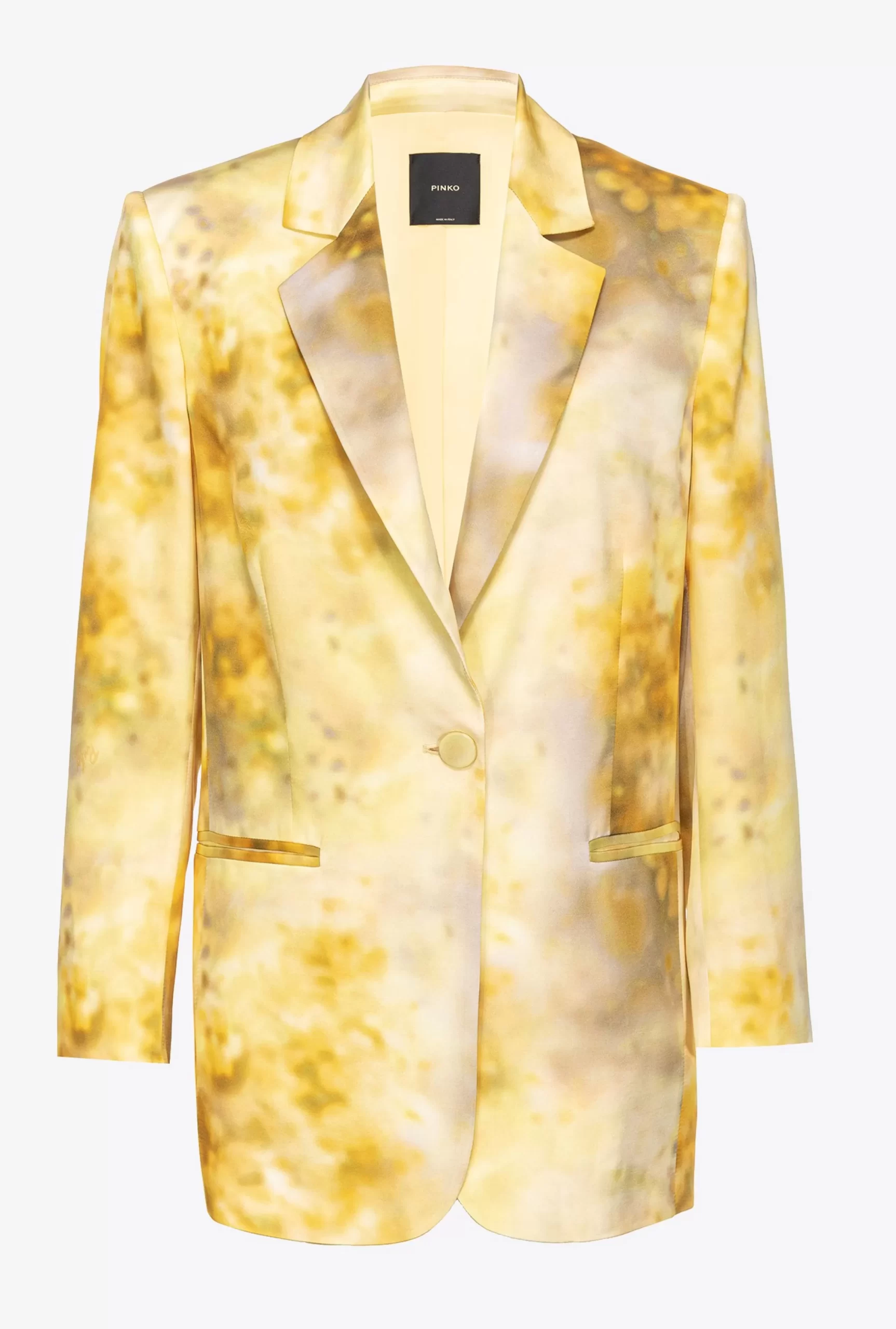 PINKO Faded Floral Satin Blazer Hot