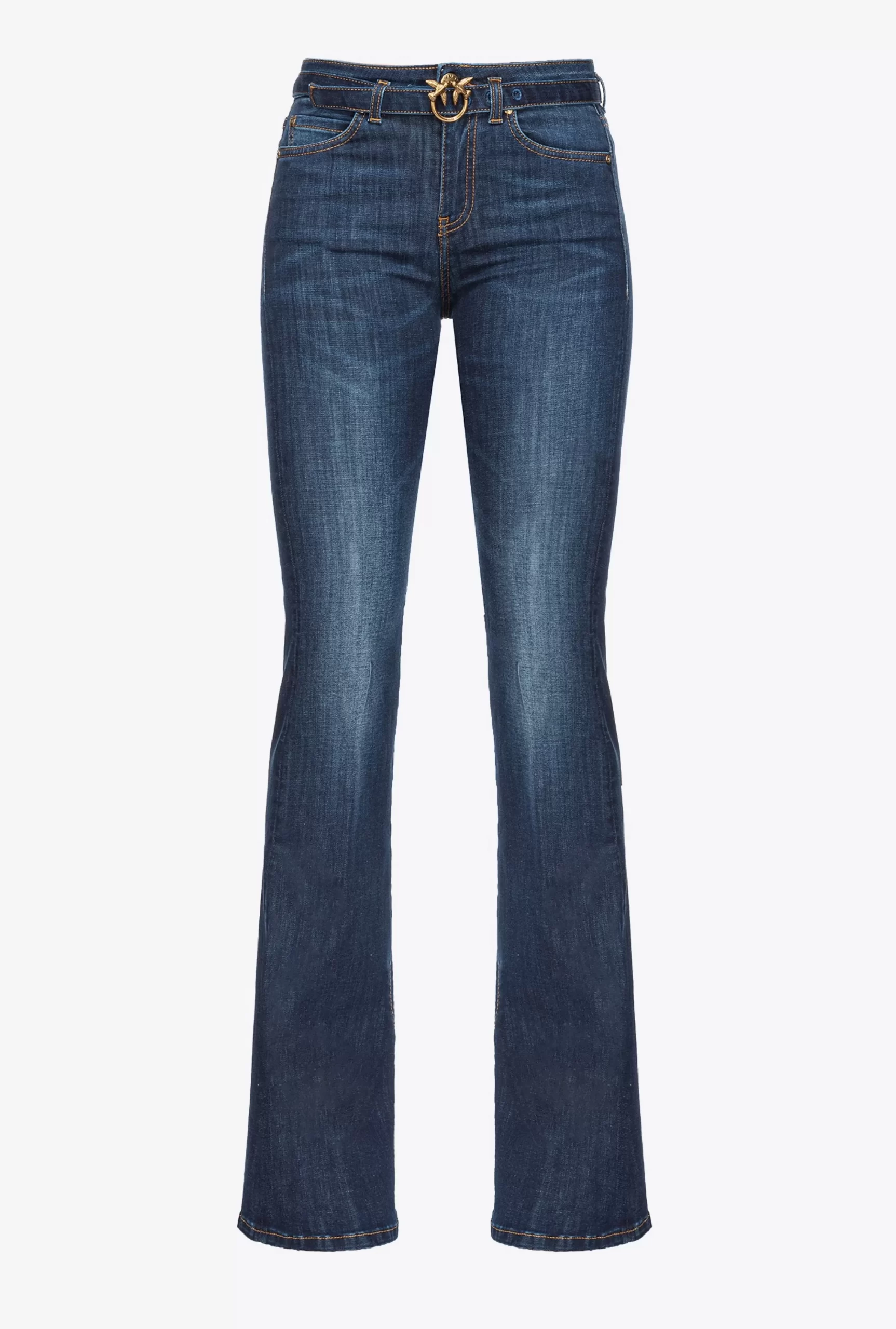 PINKO Flared Power Stretch Denim Jeans Best