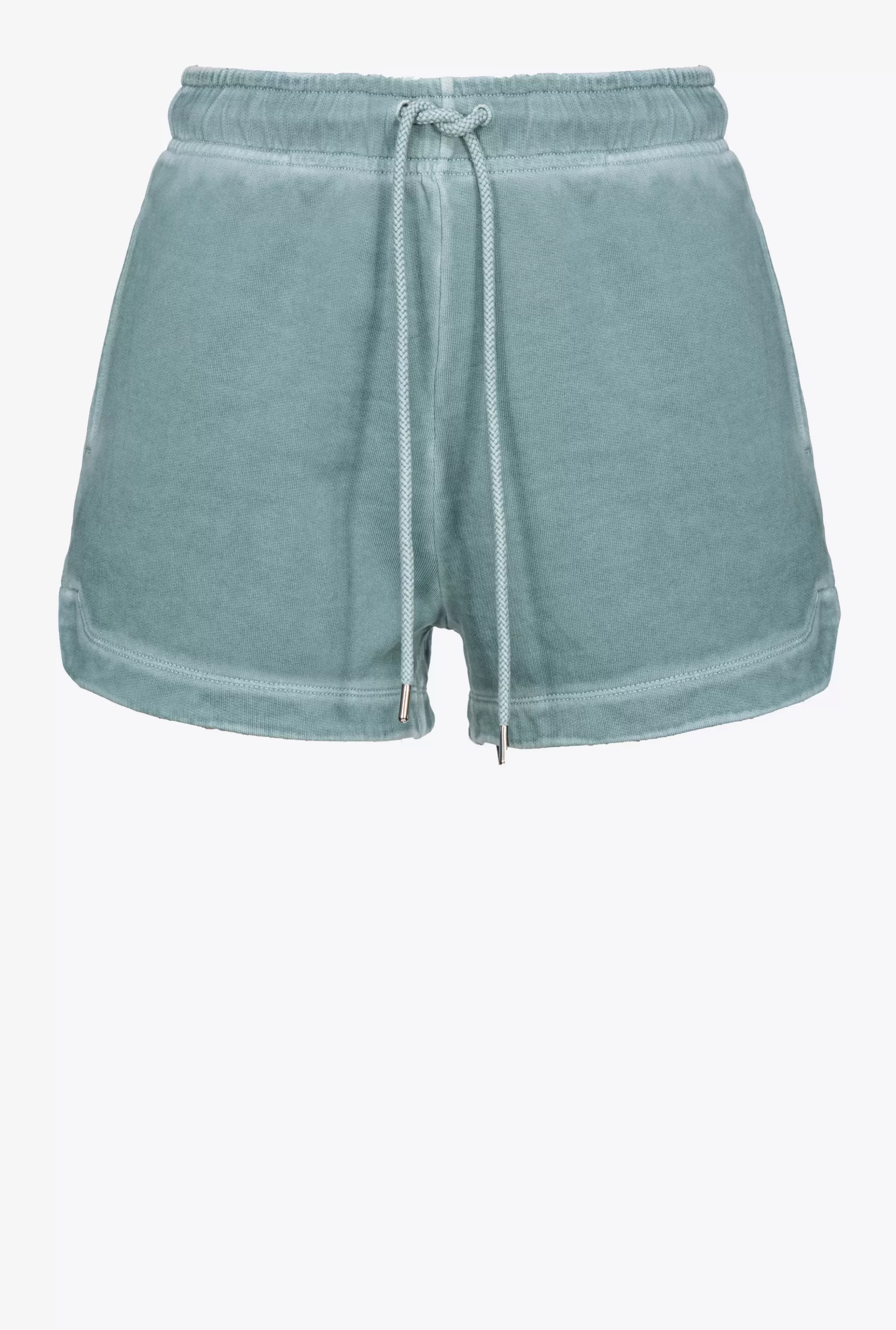 PINKO Fleece Shorts With Logo Print Store