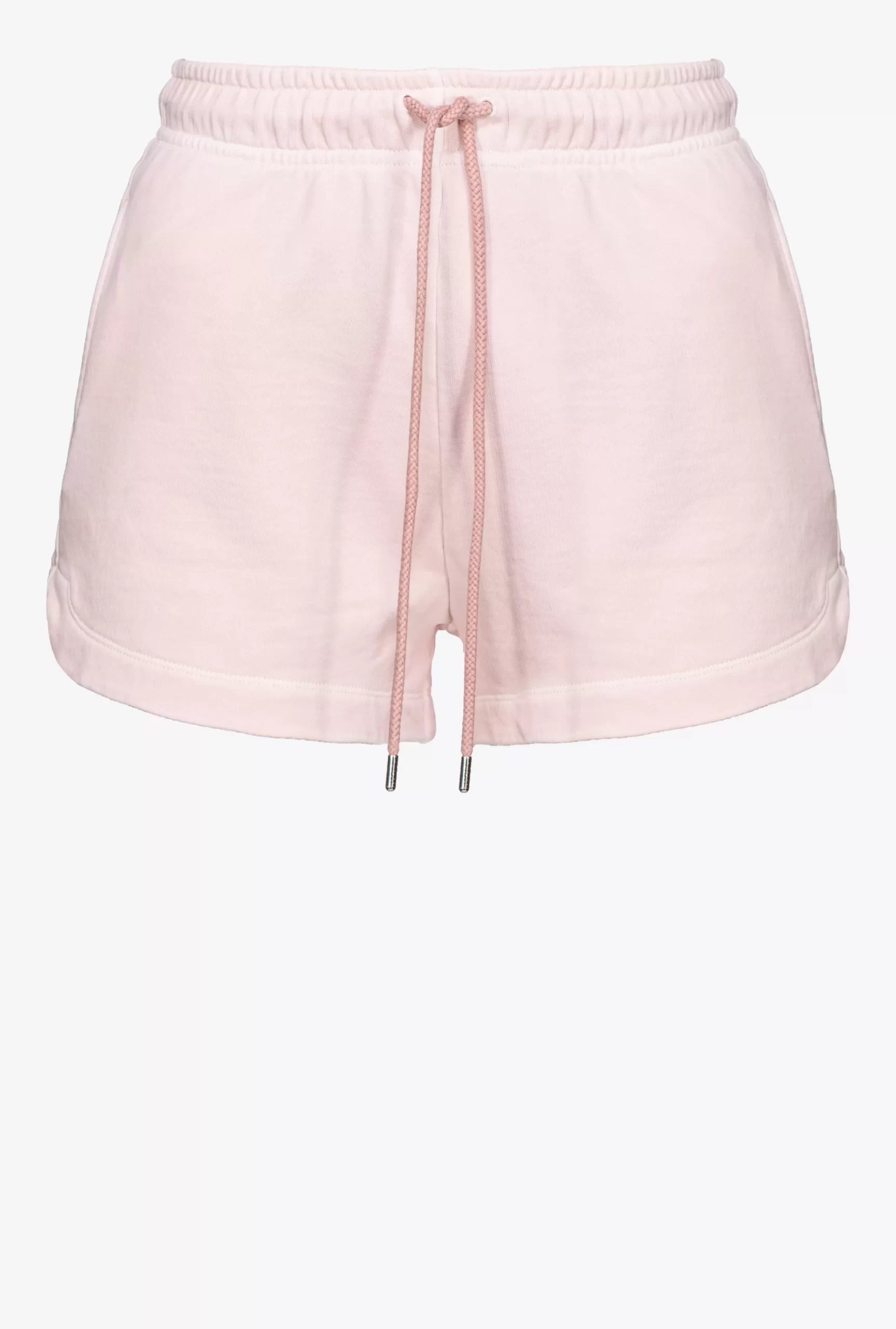 PINKO Fleece Shorts With Logo Print Outlet