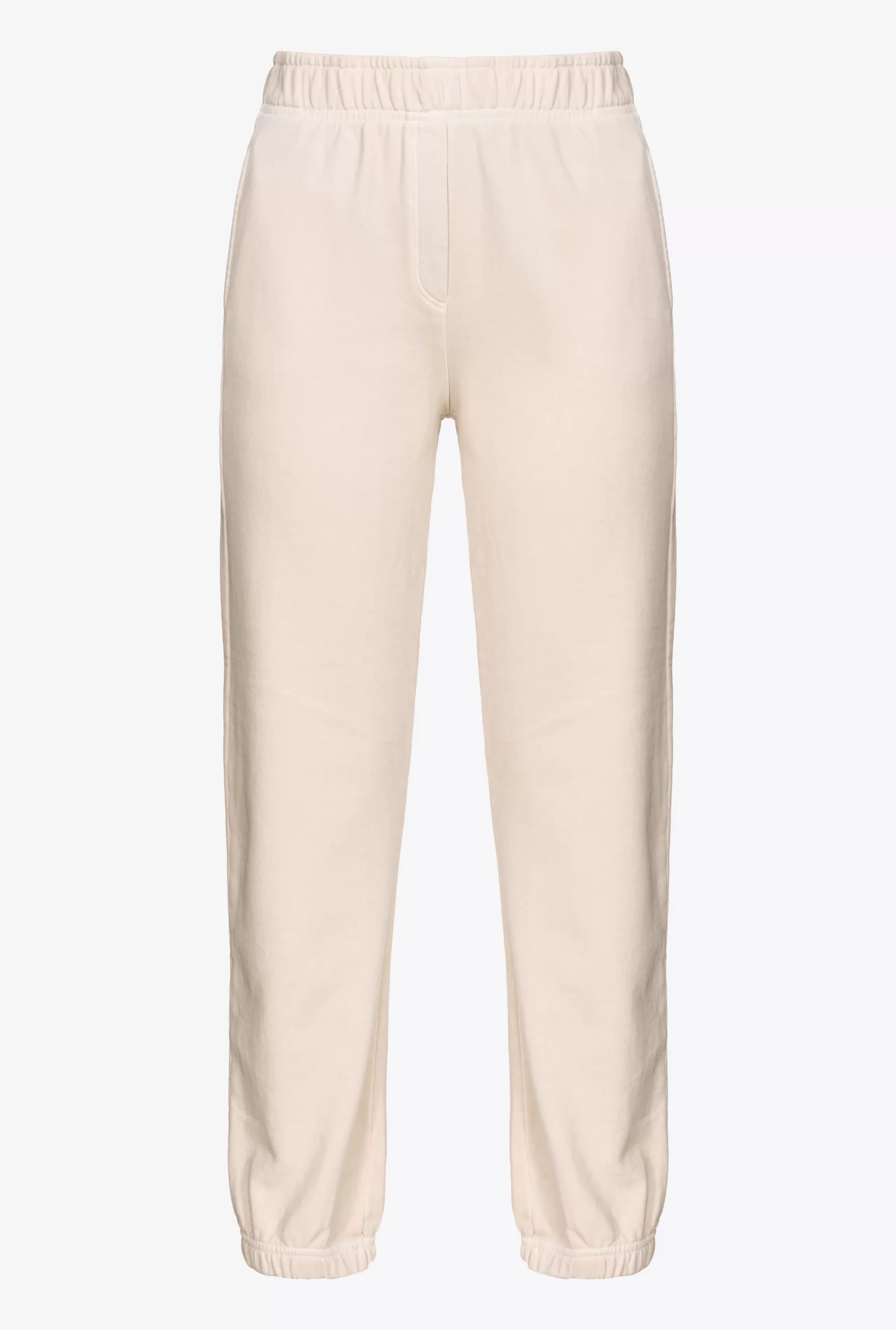 PINKO Fleece Trousers With Logo Print Discount