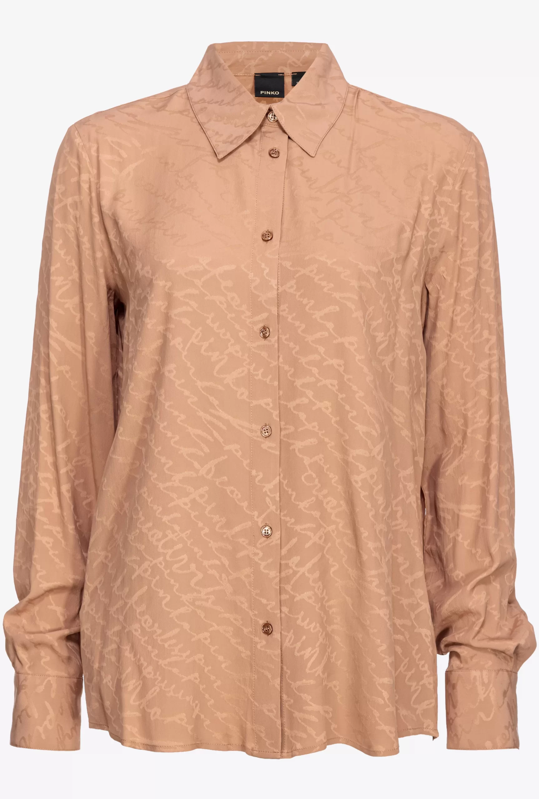 PINKO Flowing Jacquard Logo Shirt Outlet