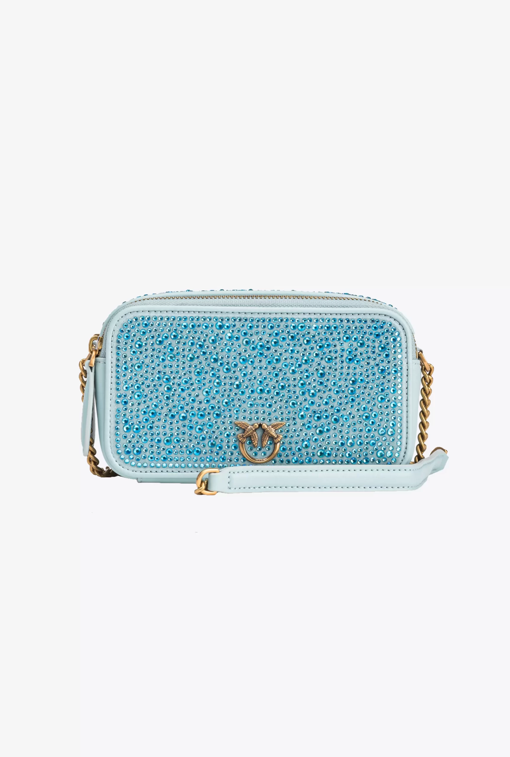 PINKO Fully Rhinestoned Camera Case Outlet