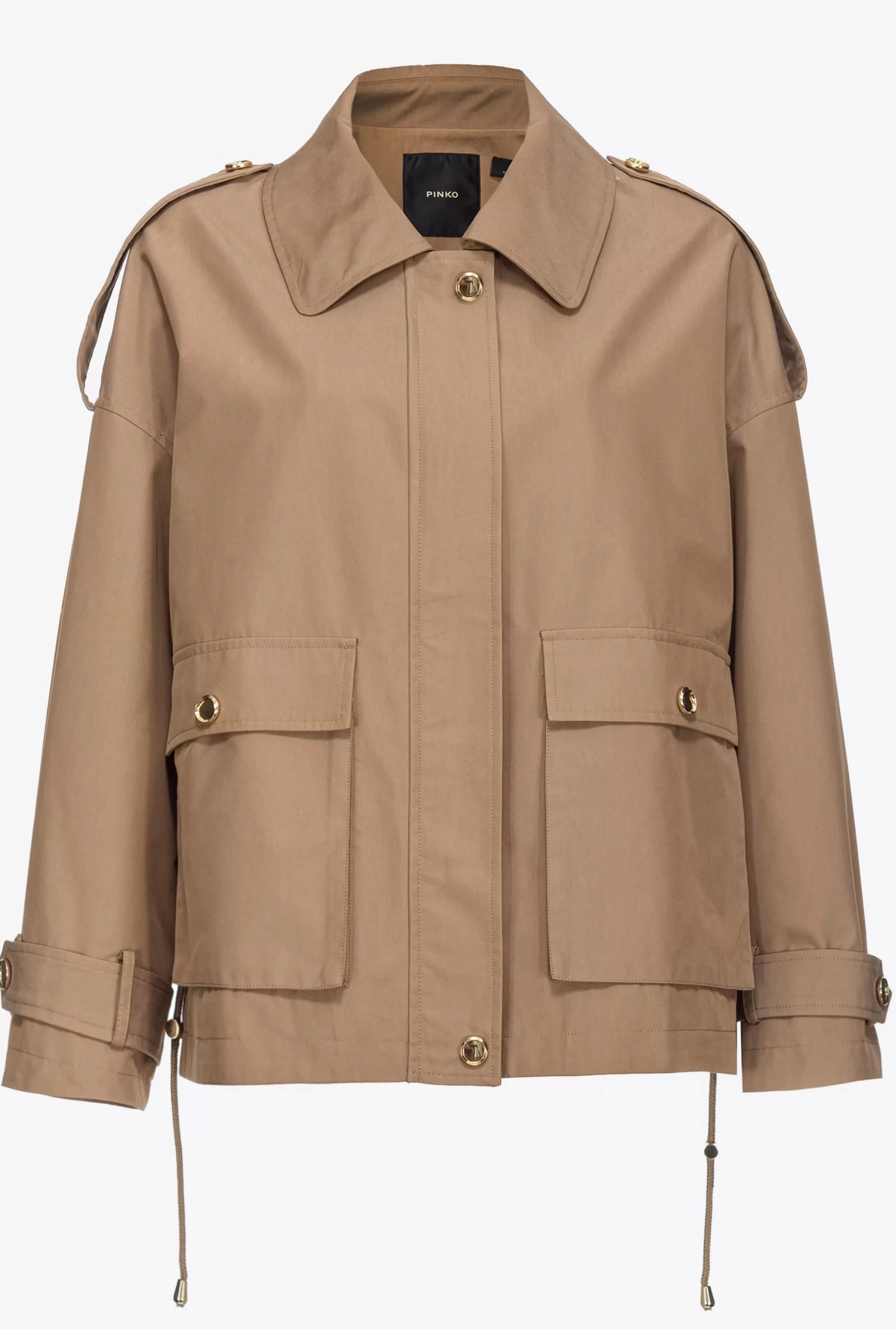 PINKO Gabardine Parka Outlet