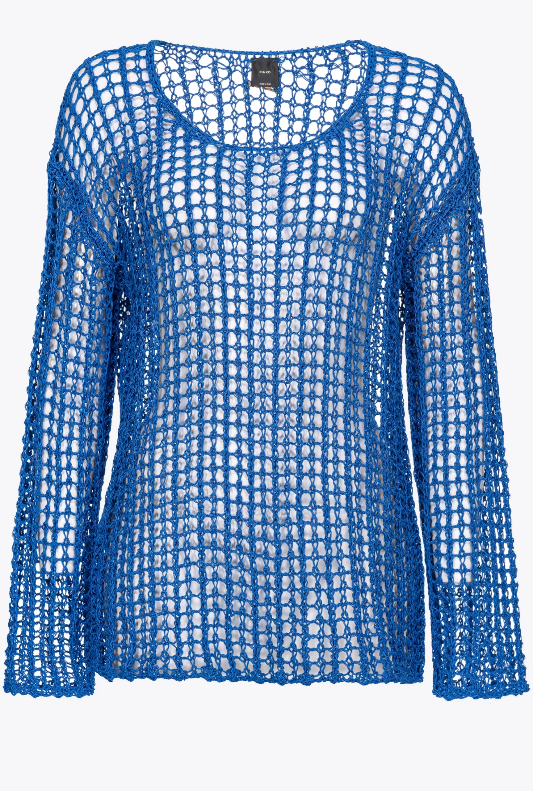 PINKO Glossy-thread Mesh Sweater Shop