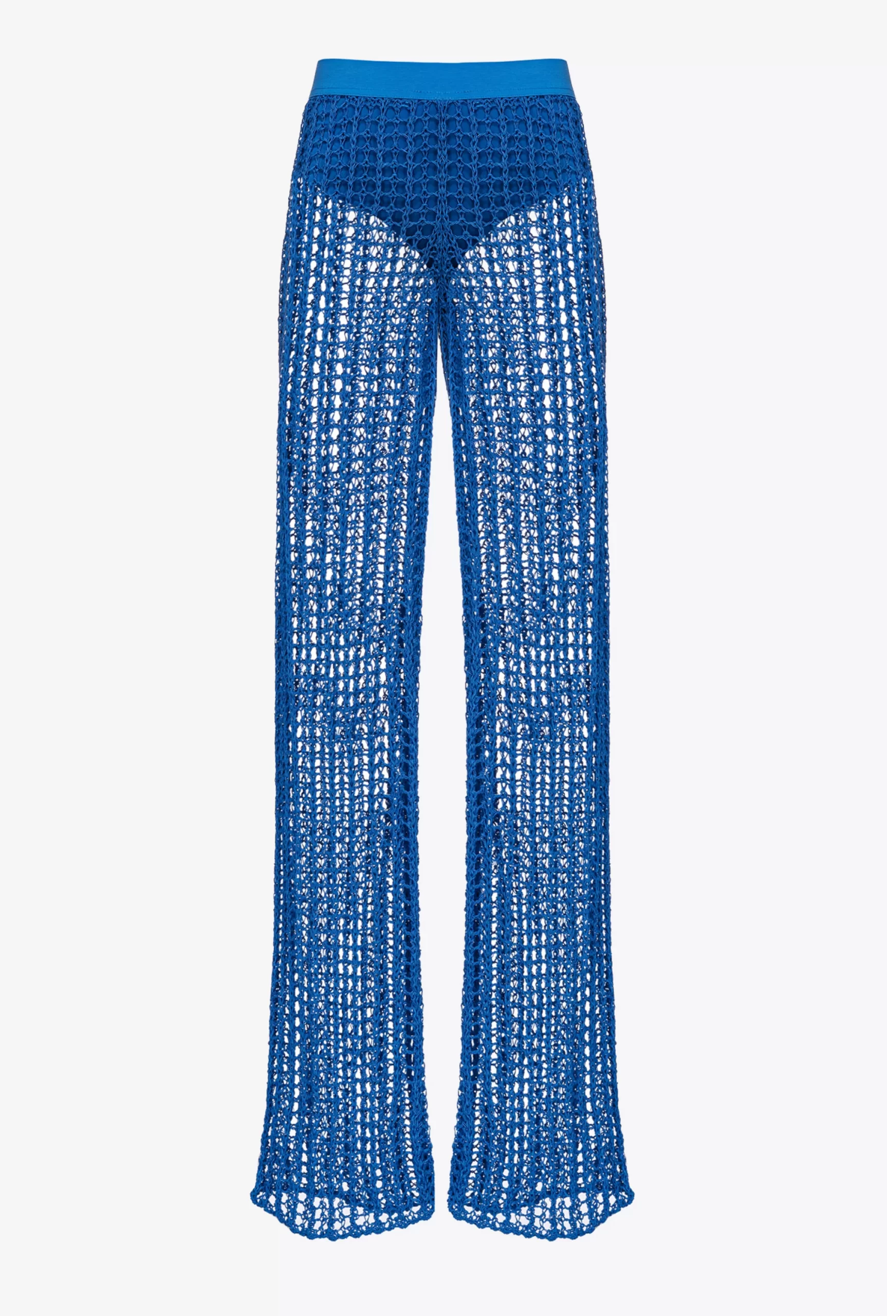 PINKO Glossy-thread Mesh Trousers Sale