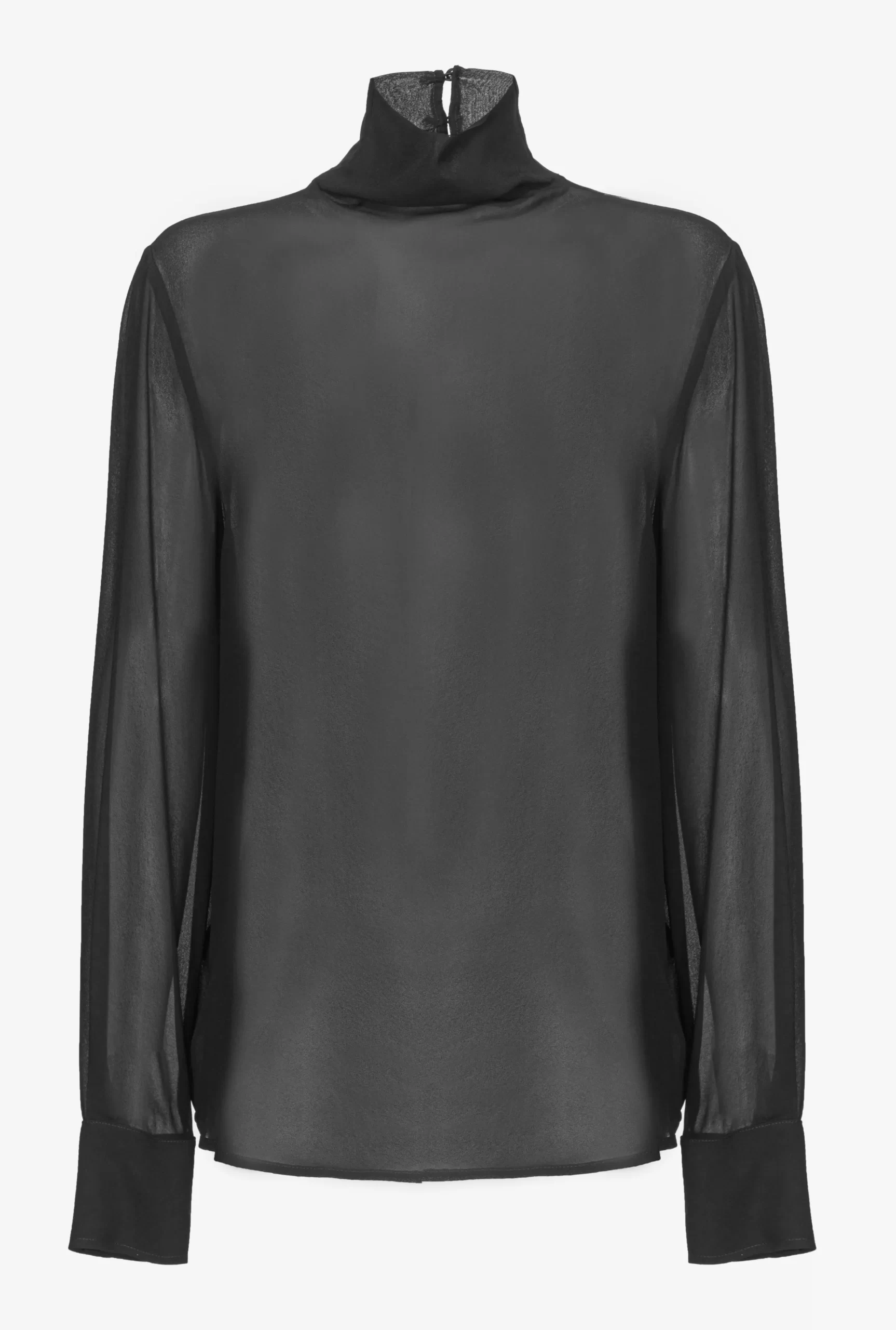 PINKO High-neck Georgette Blouse Fashion