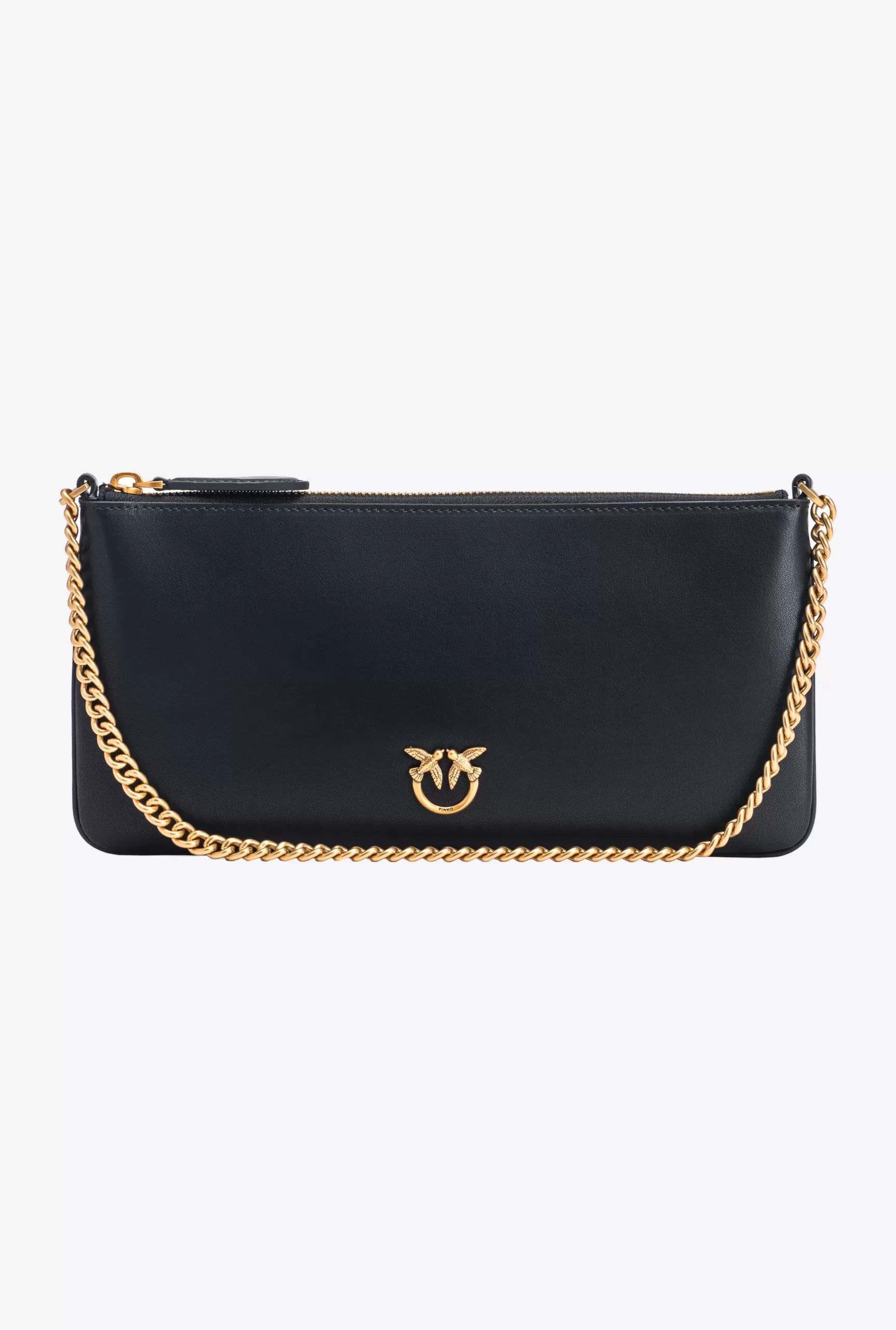 PINKO Horizontal Flat Bag In Leather Discount