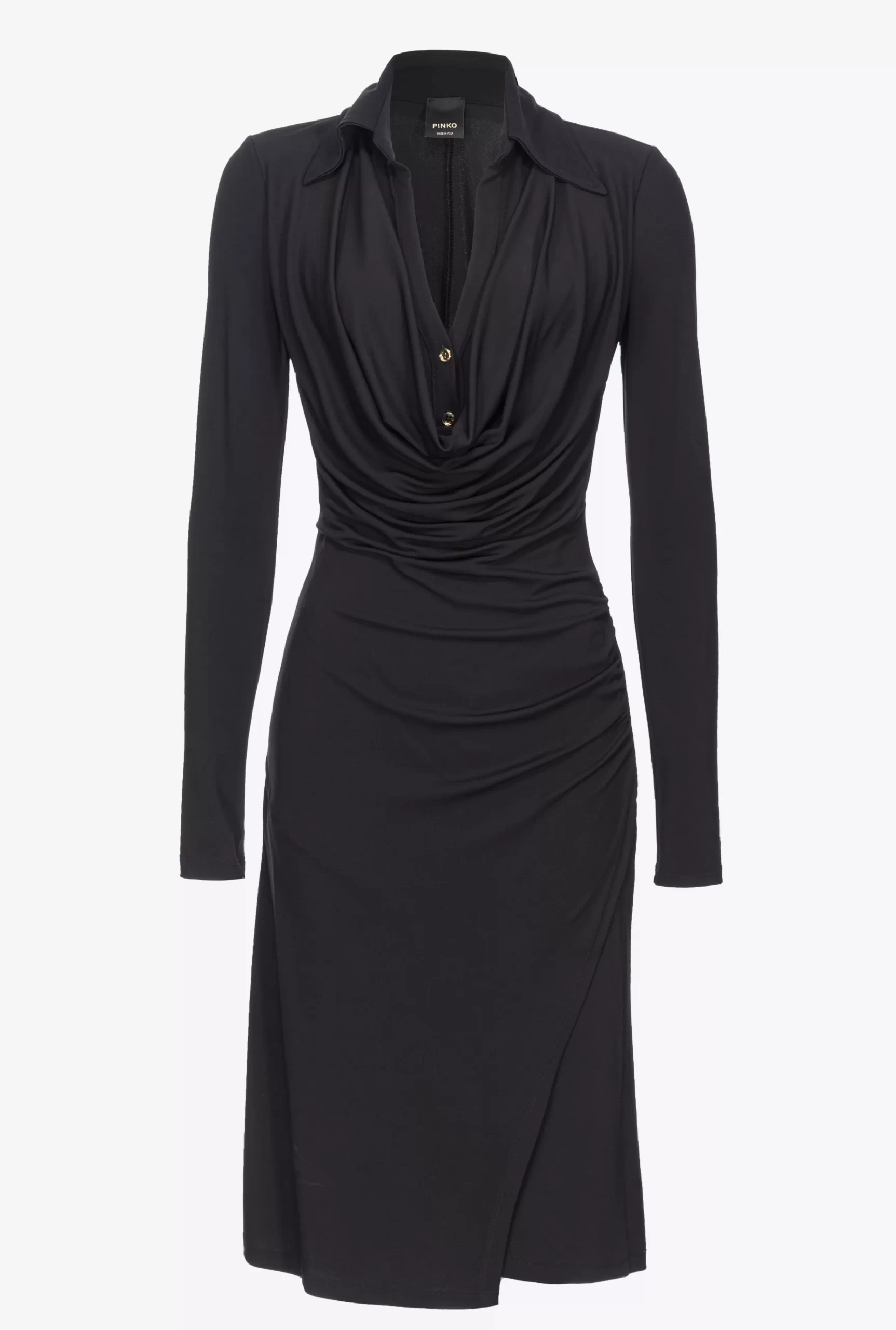 PINKO Interlock Midi Dress With Draping Discount