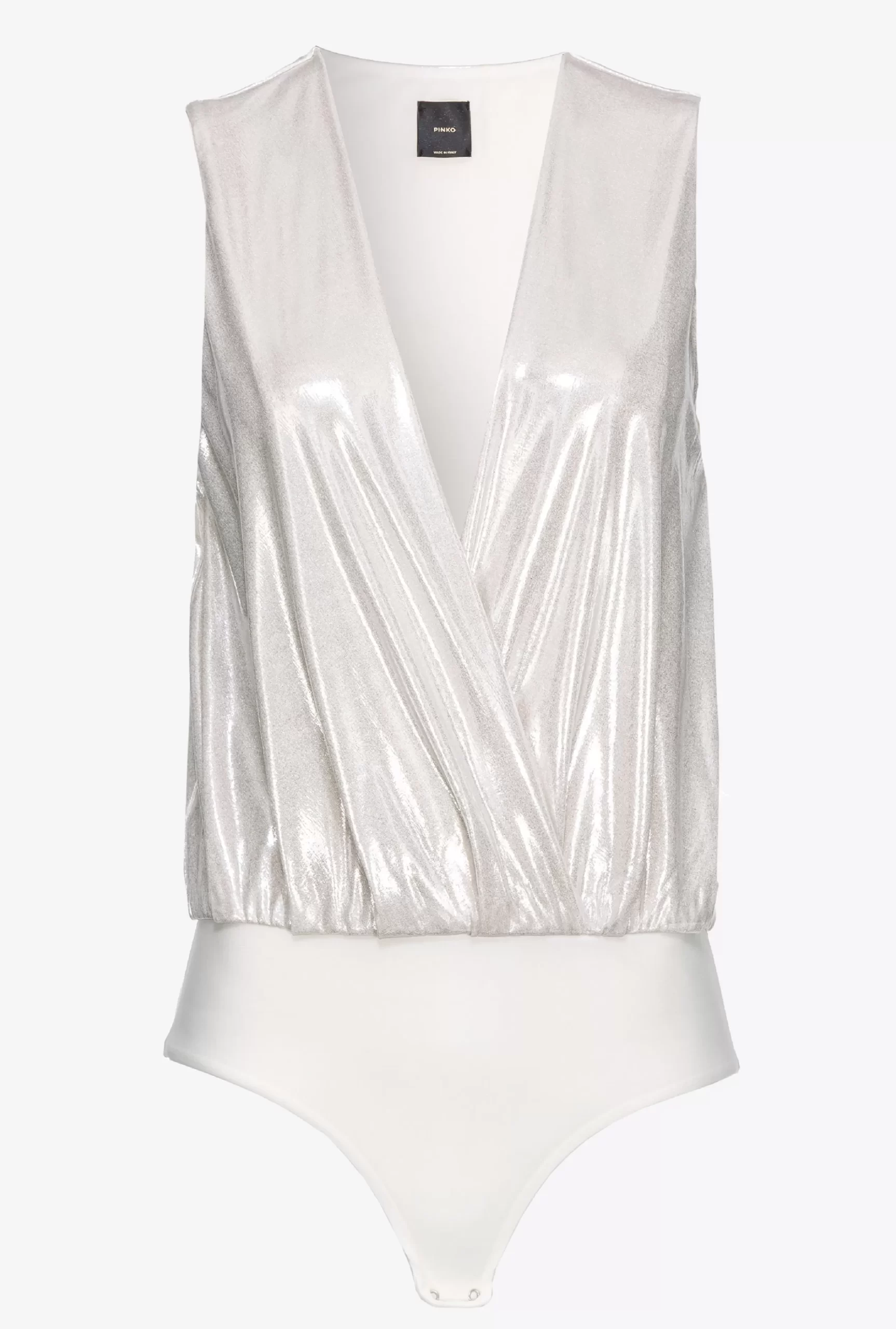 PINKO Laminated Jersey Bodysuit Best Sale