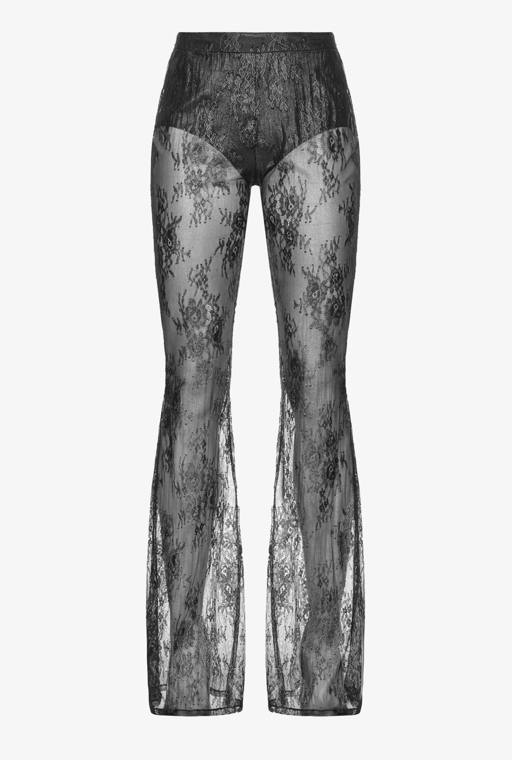 PINKO Laminated Lace Trousers Fashion