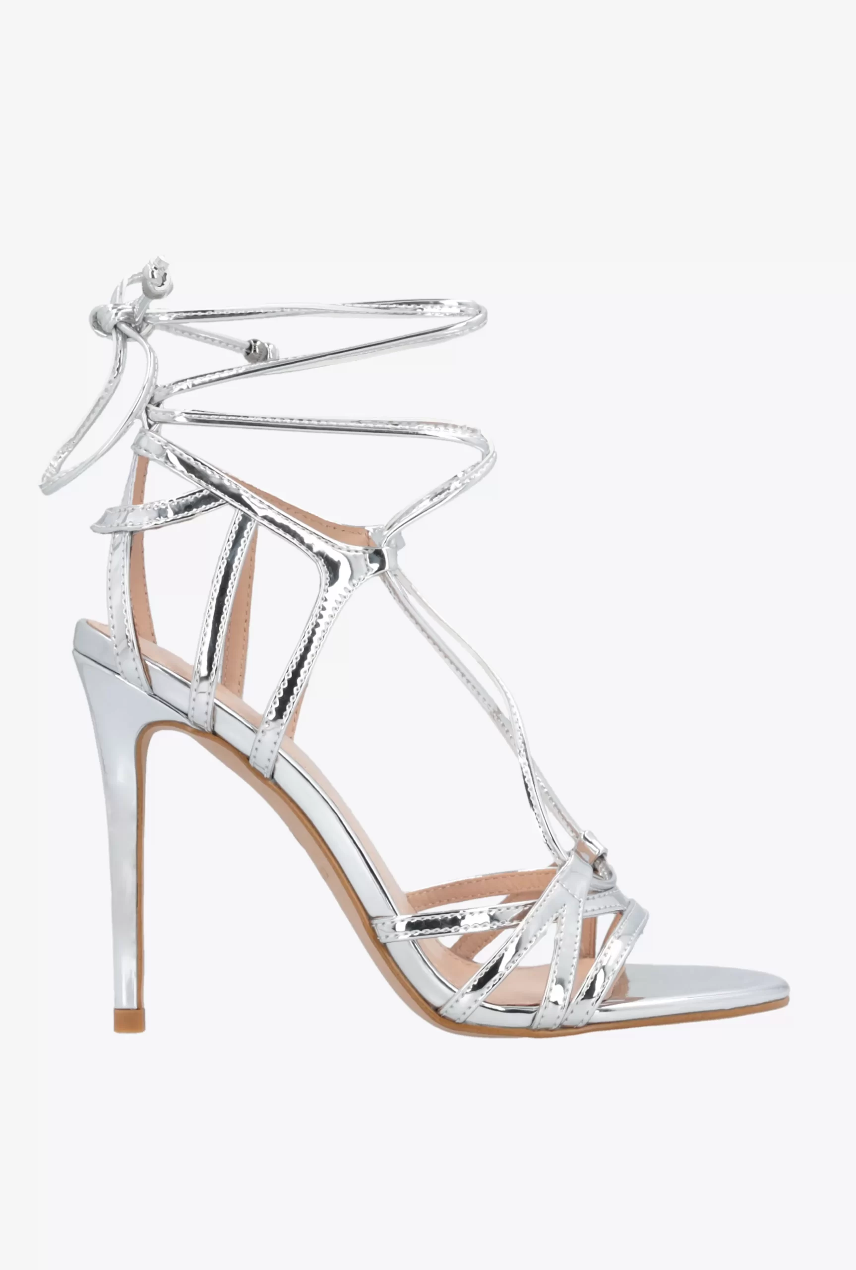 PINKO Laminated Mirror-effect Sandals Hot