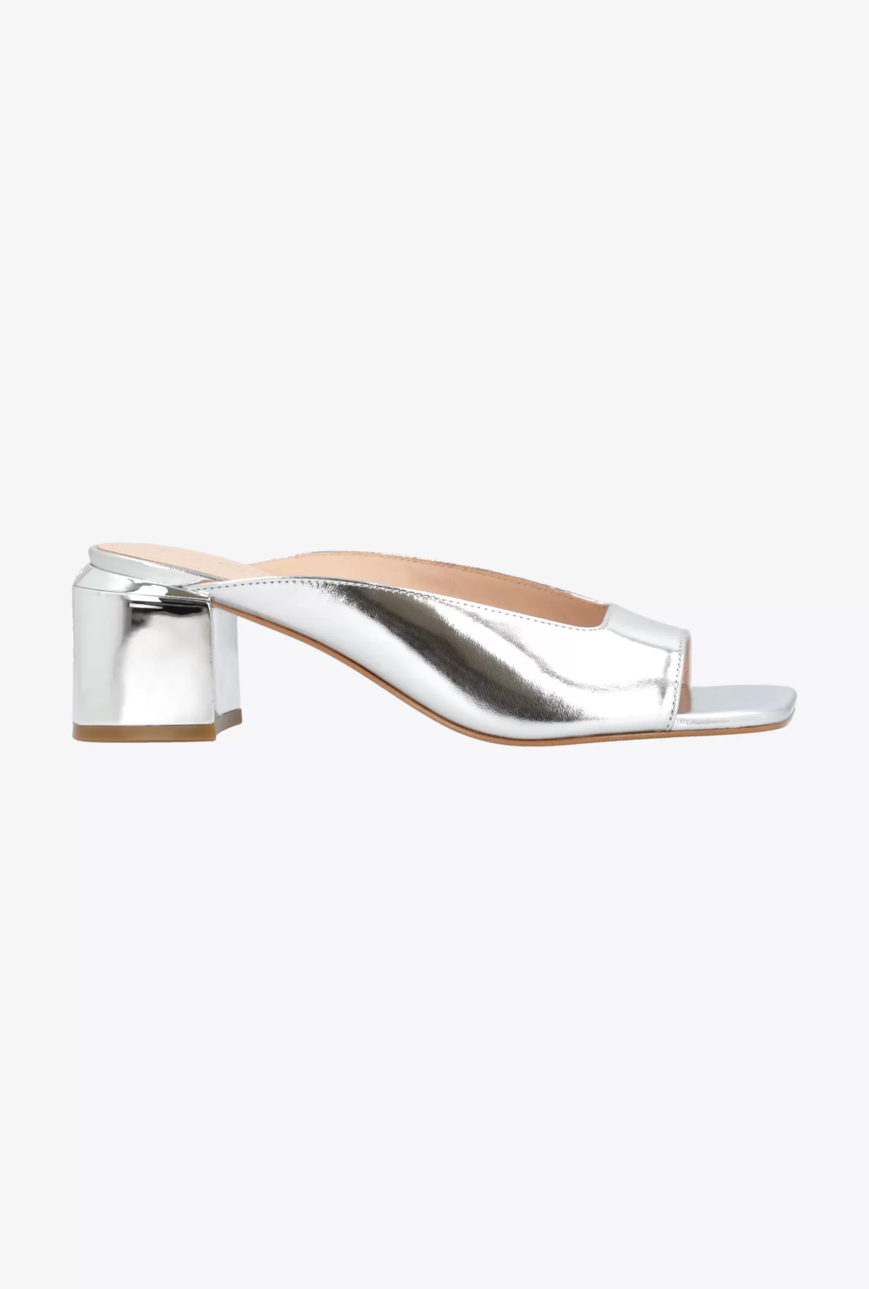 PINKO Laminated Slip-ons With Silver Heel Sale