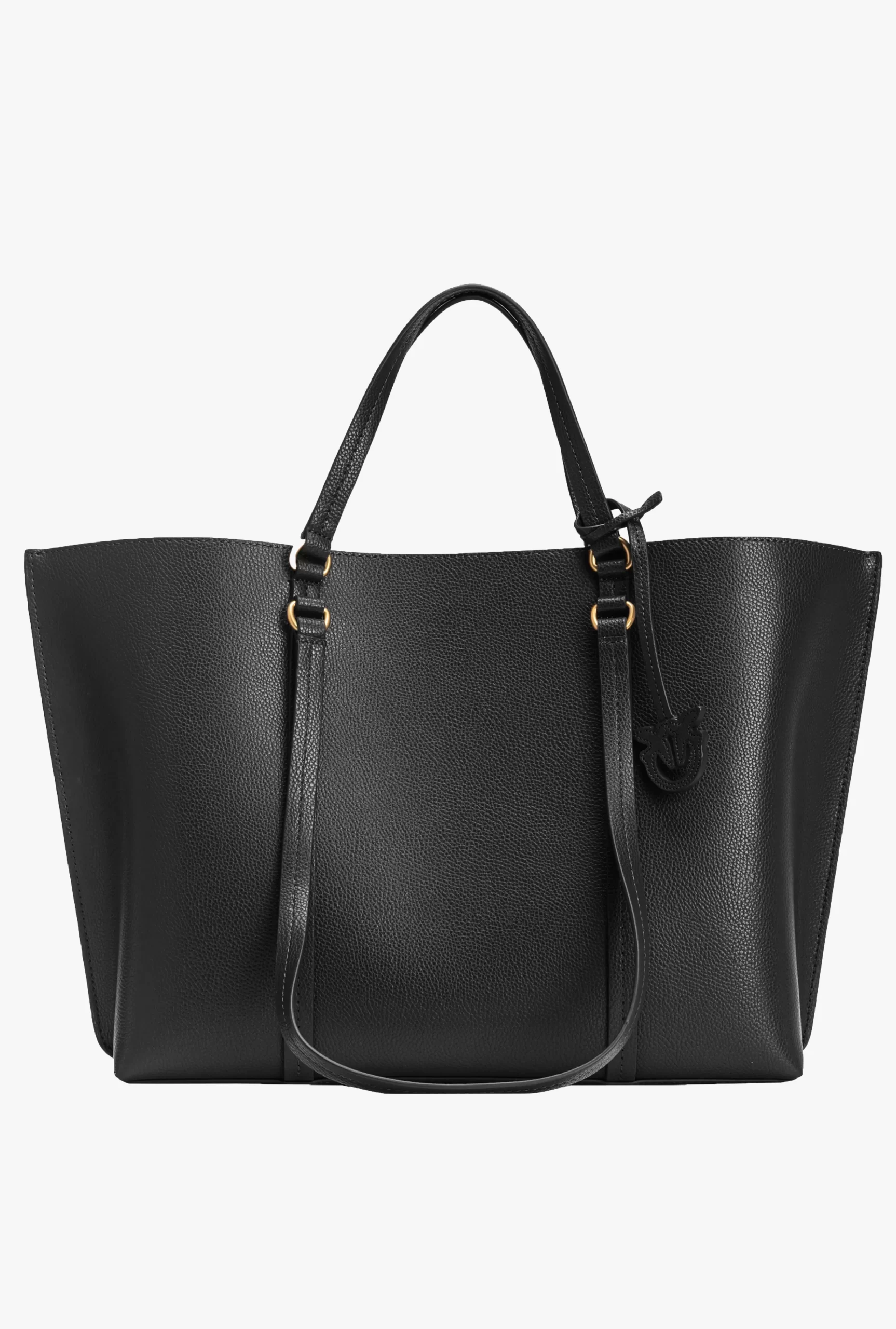 PINKO Large Tumbled Leather Shopper Bag Outlet