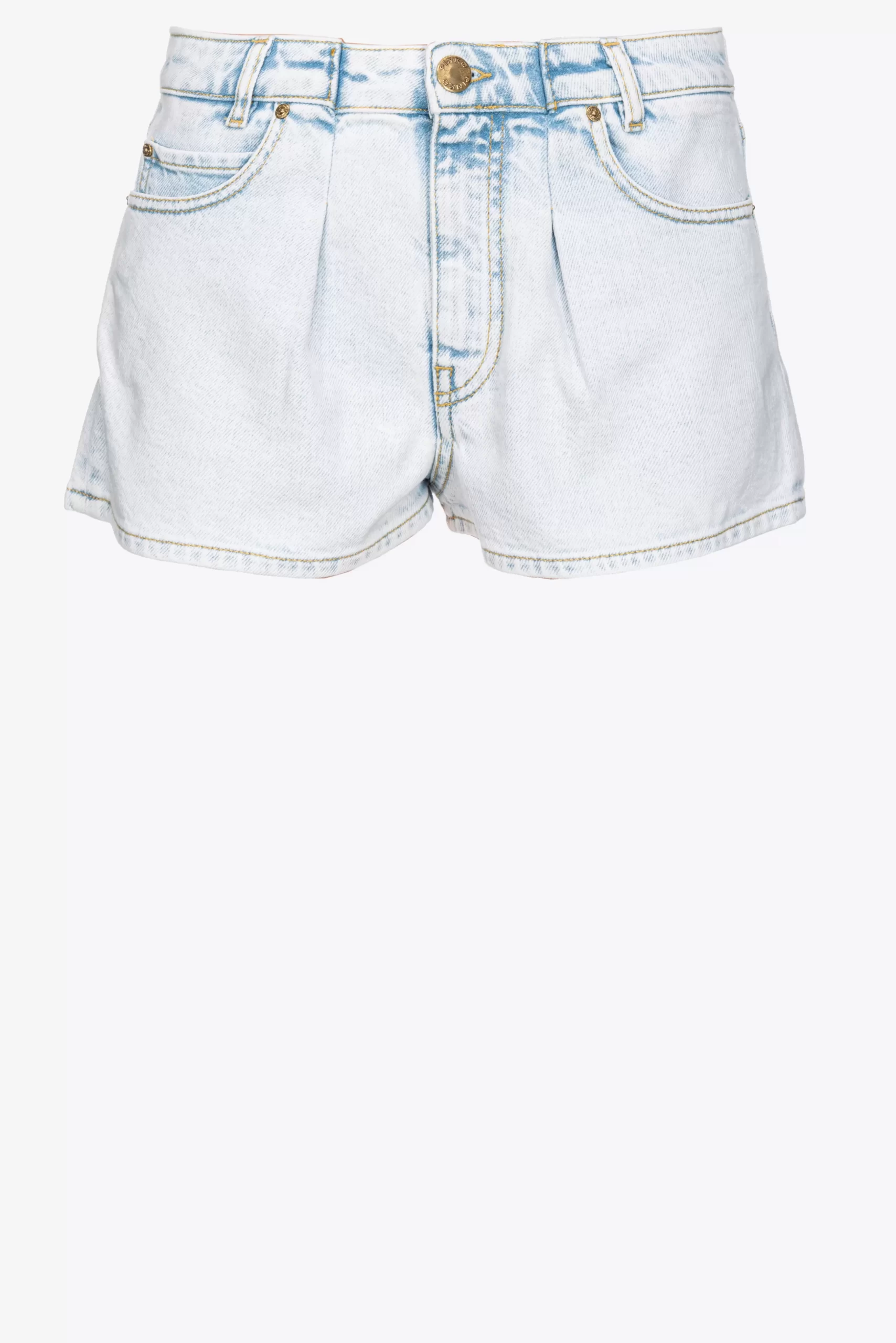 PINKO Light-coloured Denim Shorts Discount