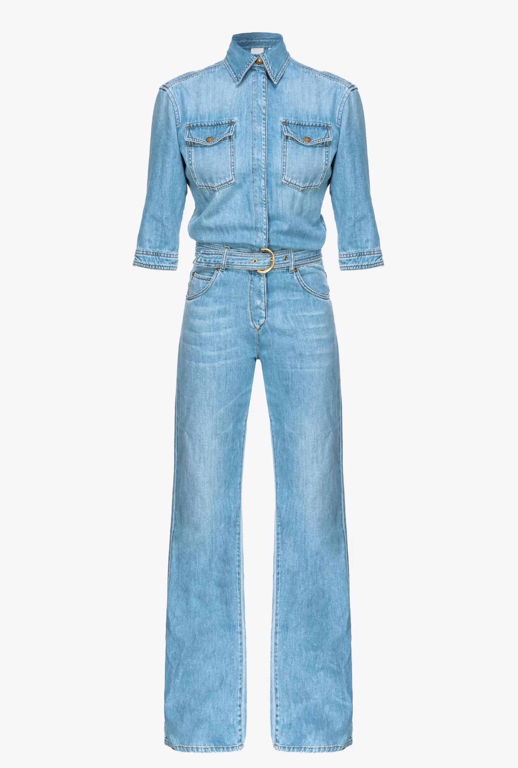 PINKO Lightweight Denim Jumpsuit Shop