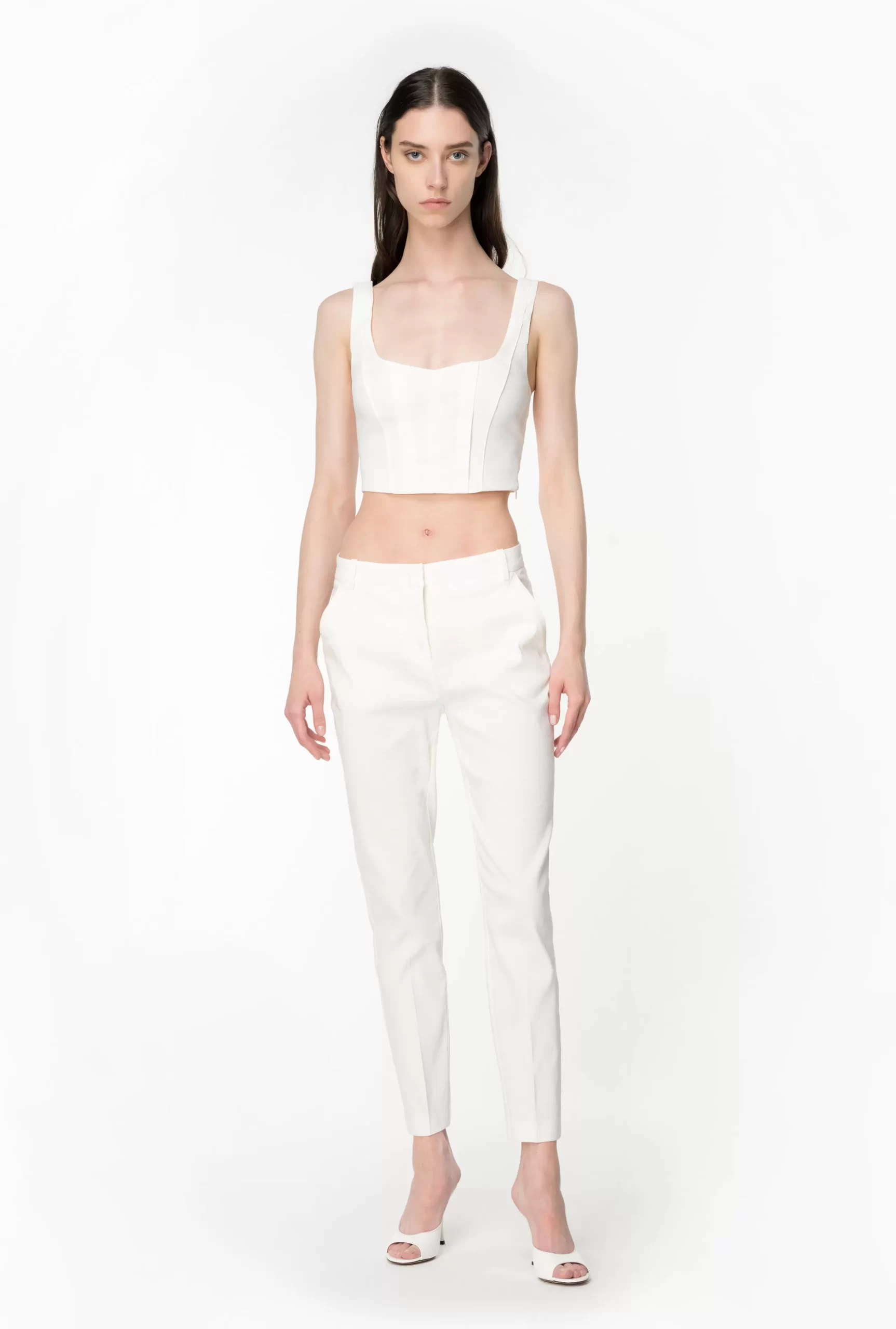 PINKO Linen Crop Top Cheap