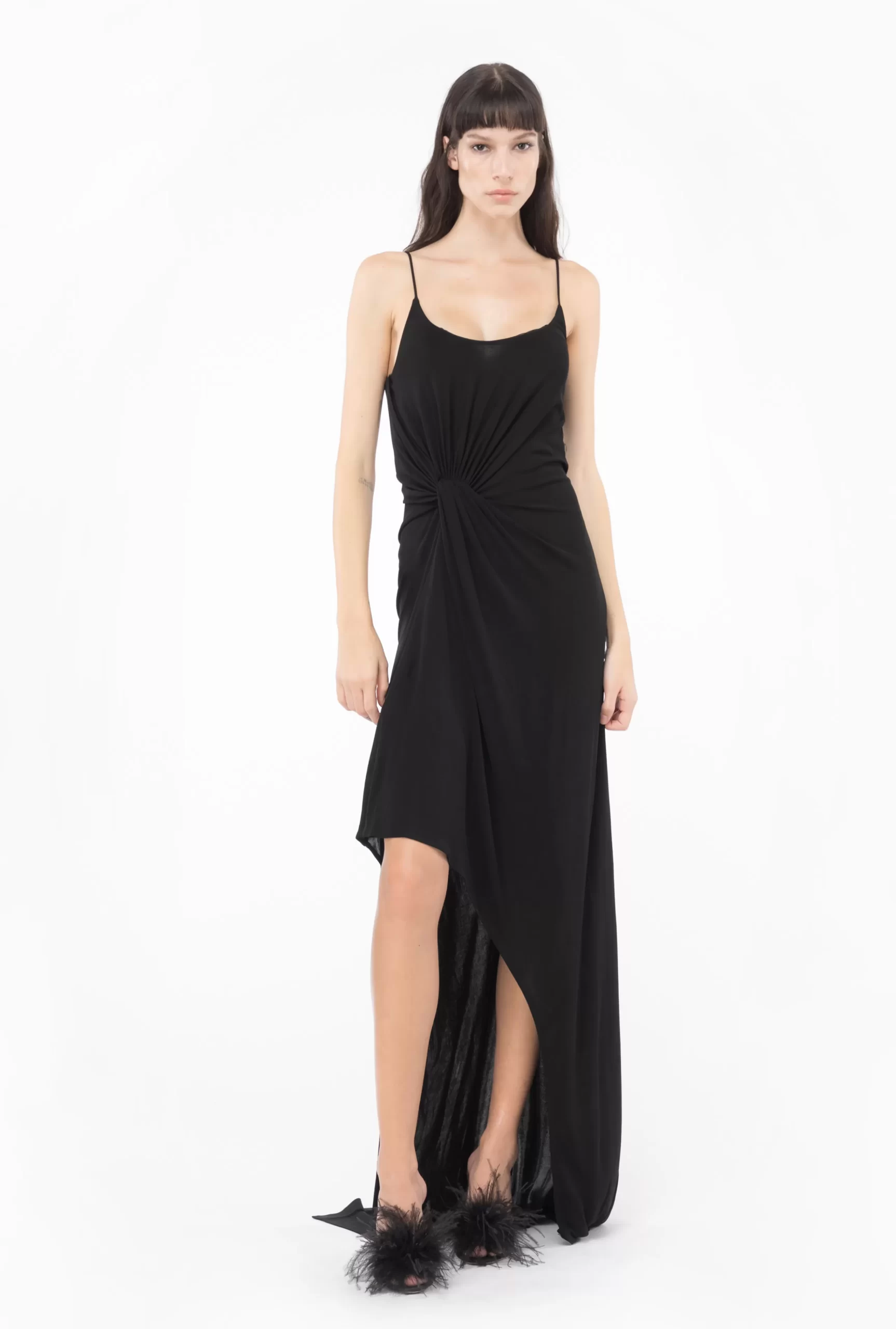 PINKO Long Crepe Interlock Dress Online