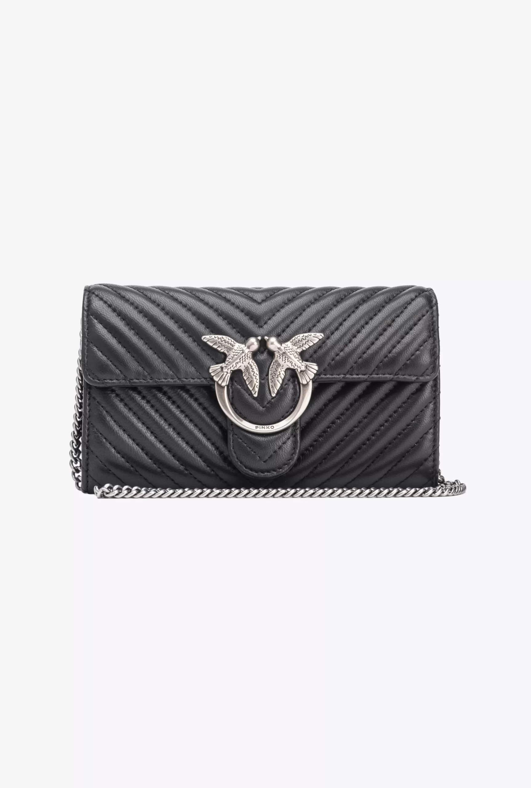 PINKO Love Bag One Wallet Chevron Shop