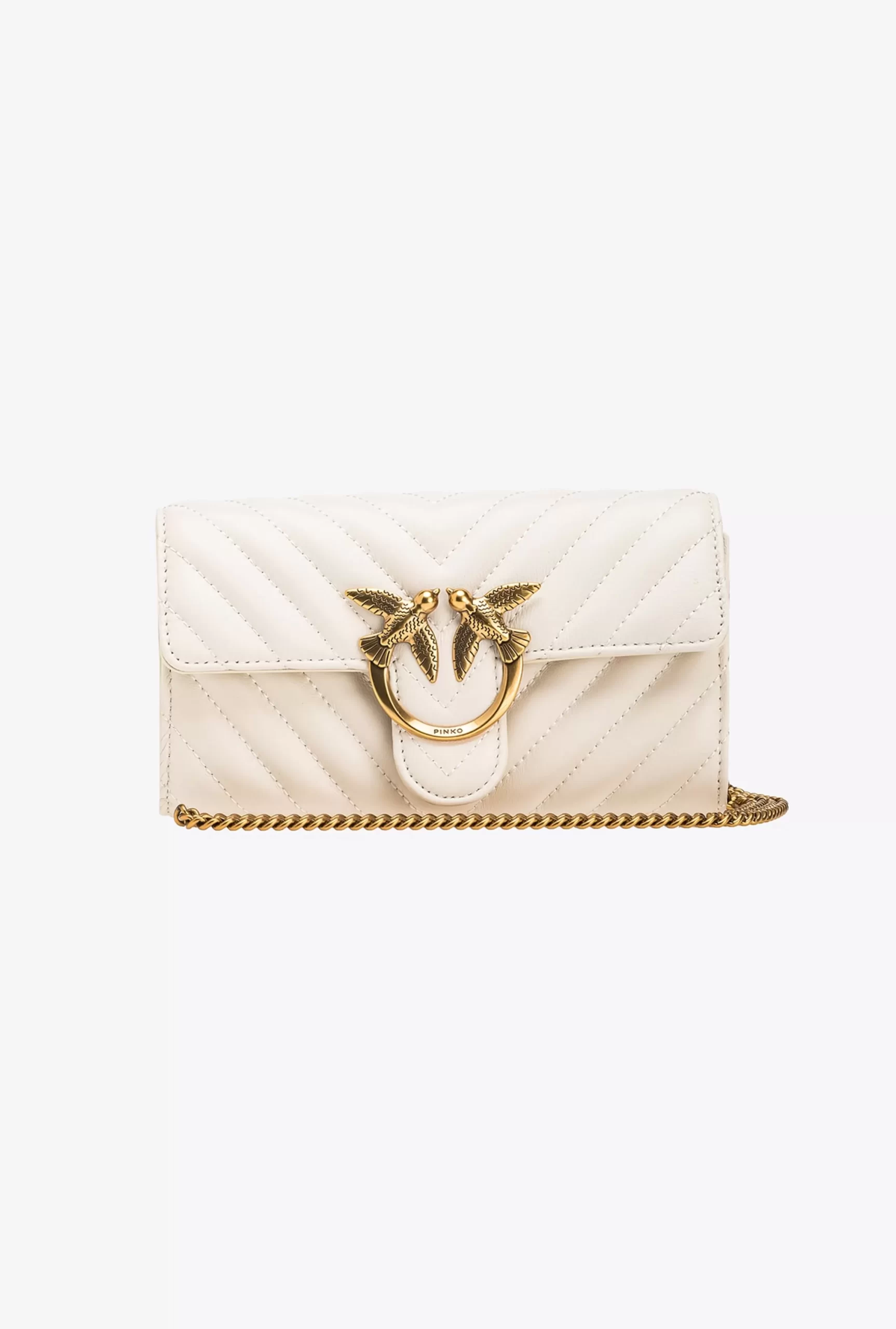 PINKO Love Bag One Wallet Chevron Outlet