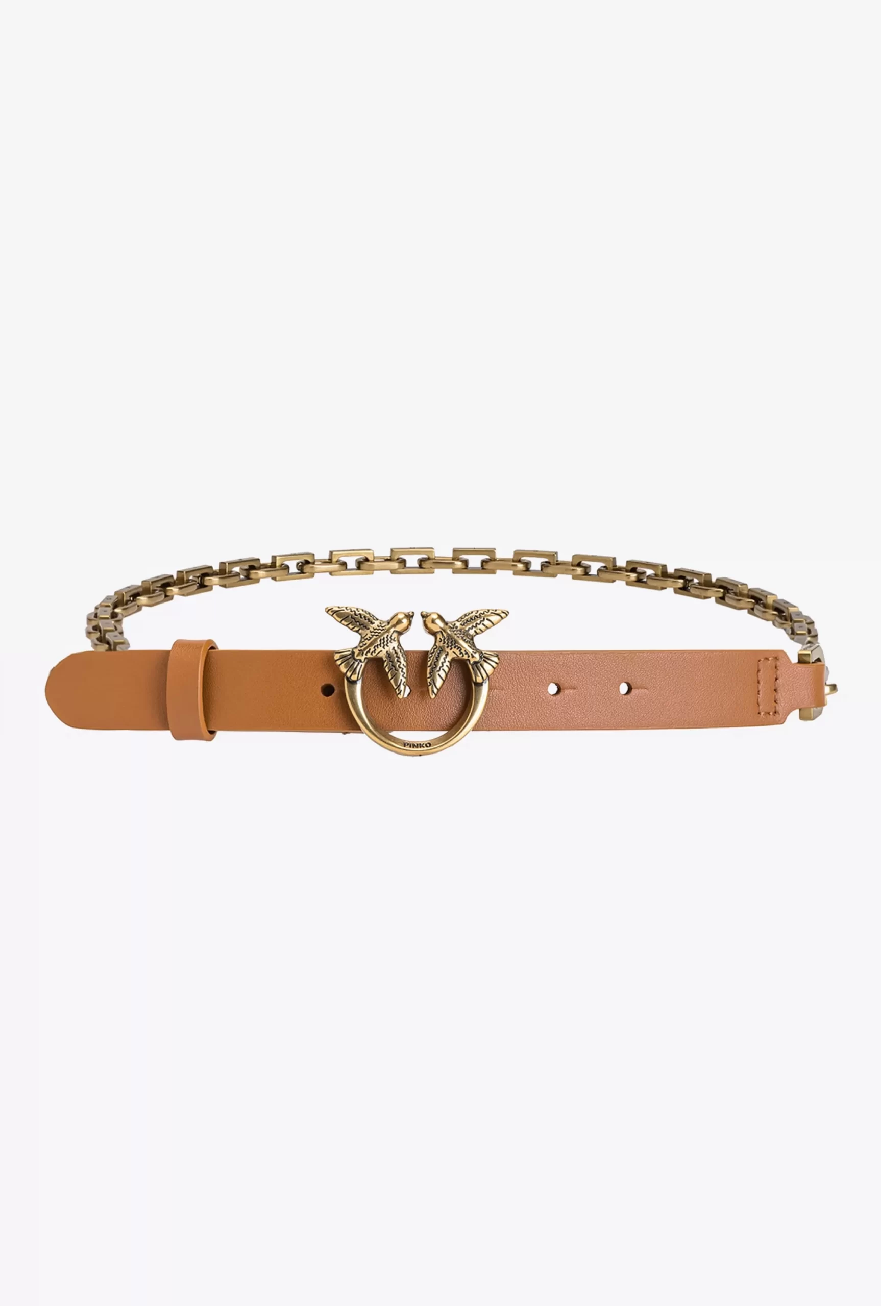 PINKO Love Birds Belt With Chain Outlet