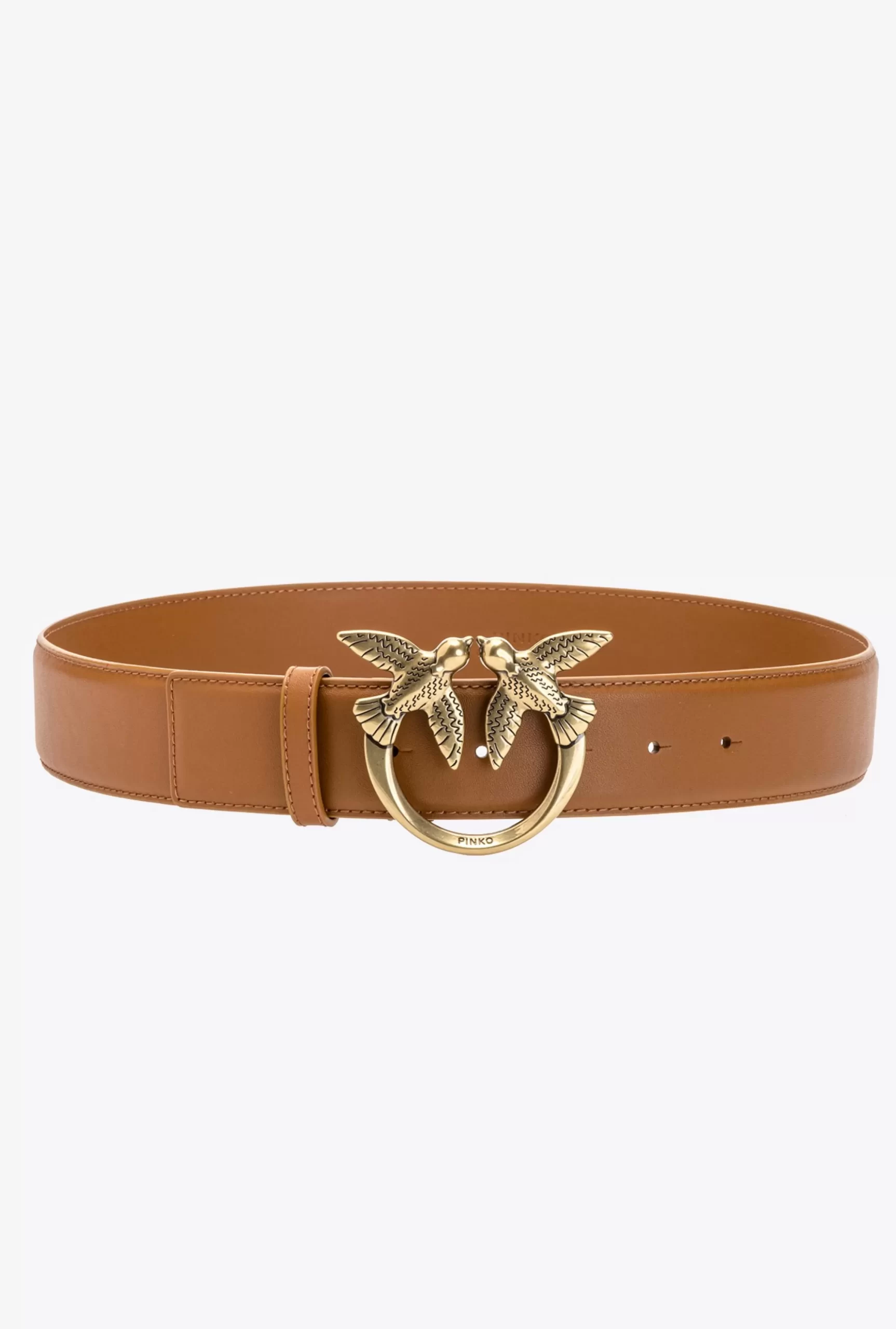 PINKO Love Birds Leather Belt Best Sale