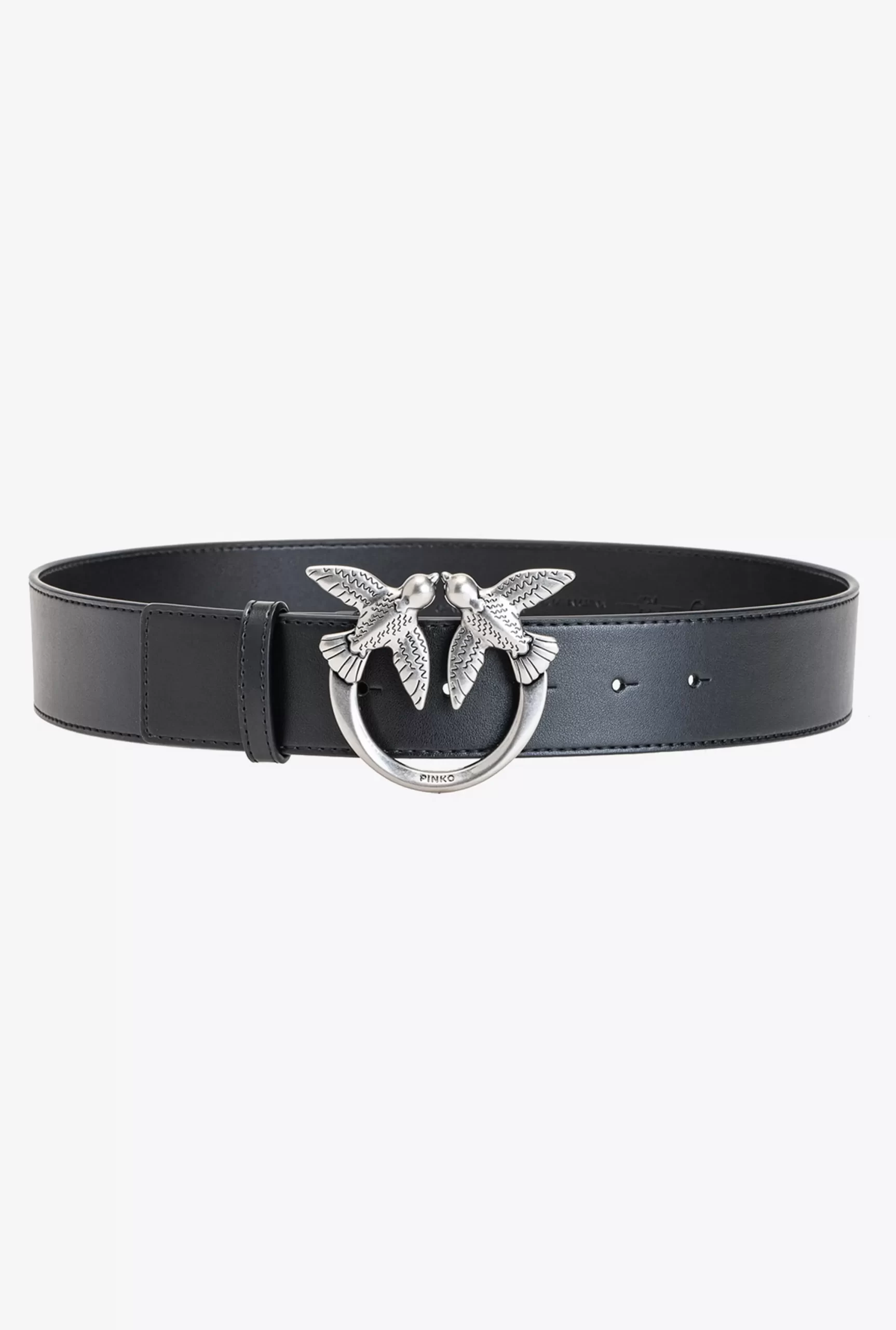 PINKO Love Birds Leather Belt Cheap