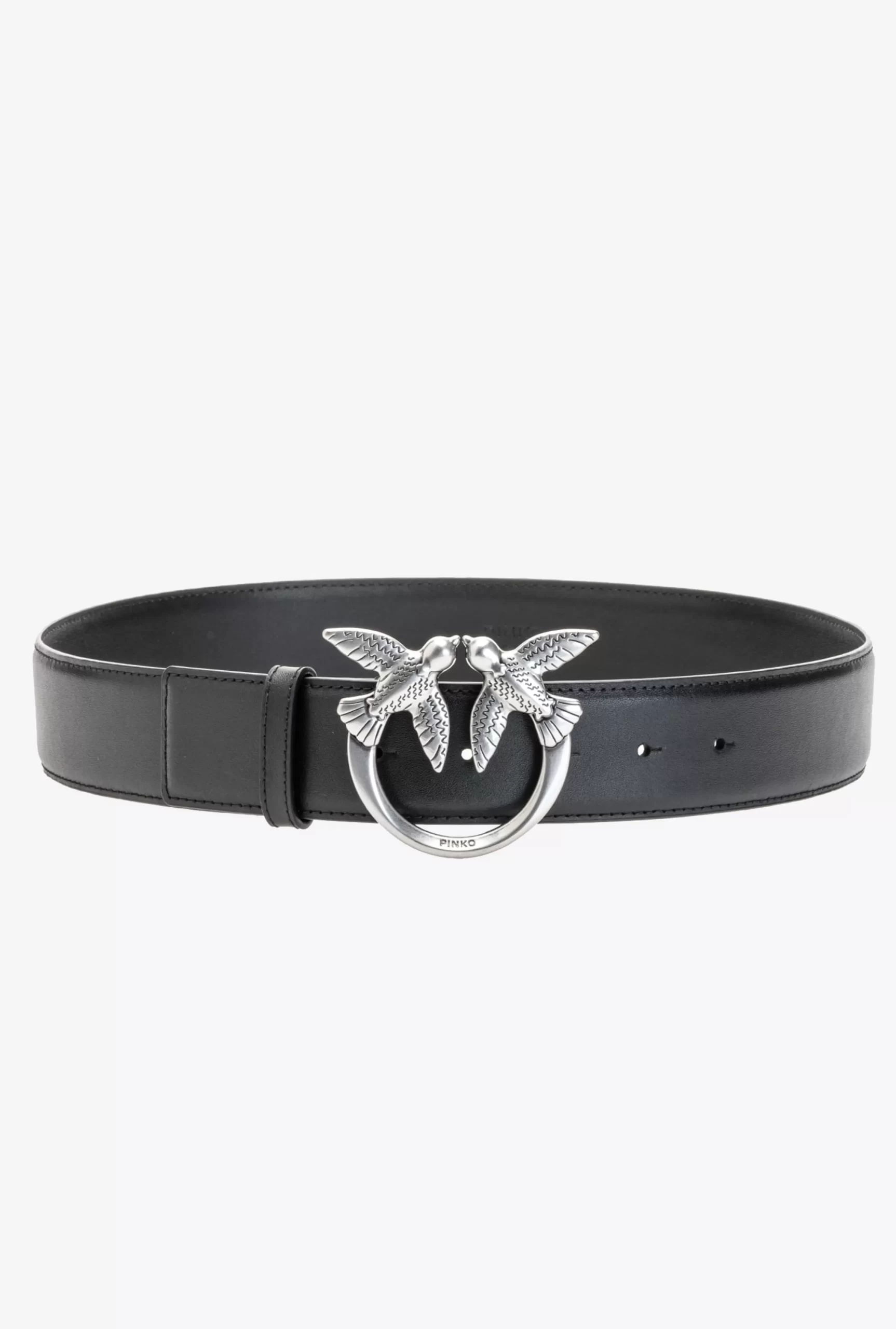 PINKO Love Birds Leather Belt Flash Sale