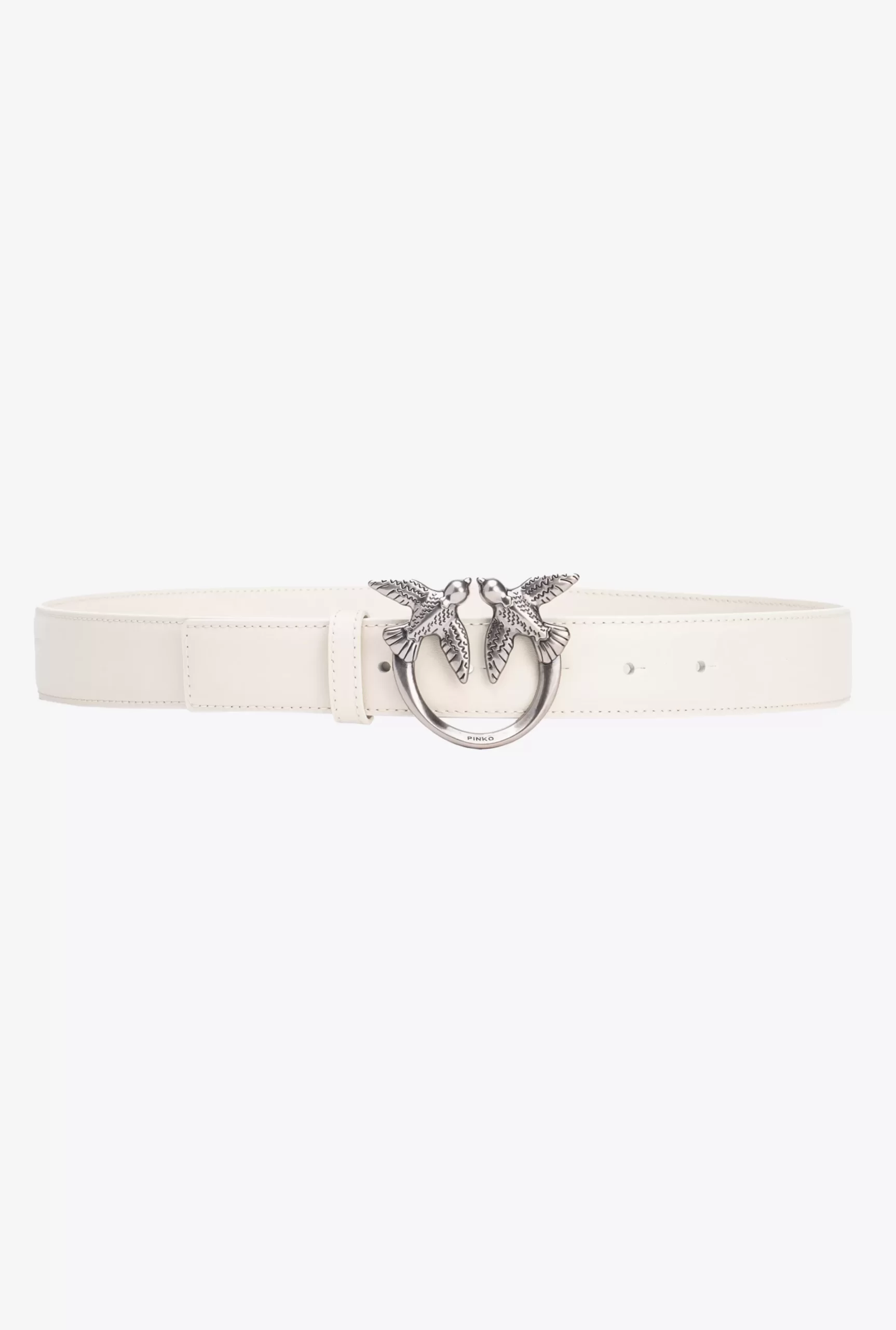 PINKO Love Birds Leather Belt 3cm Best Sale