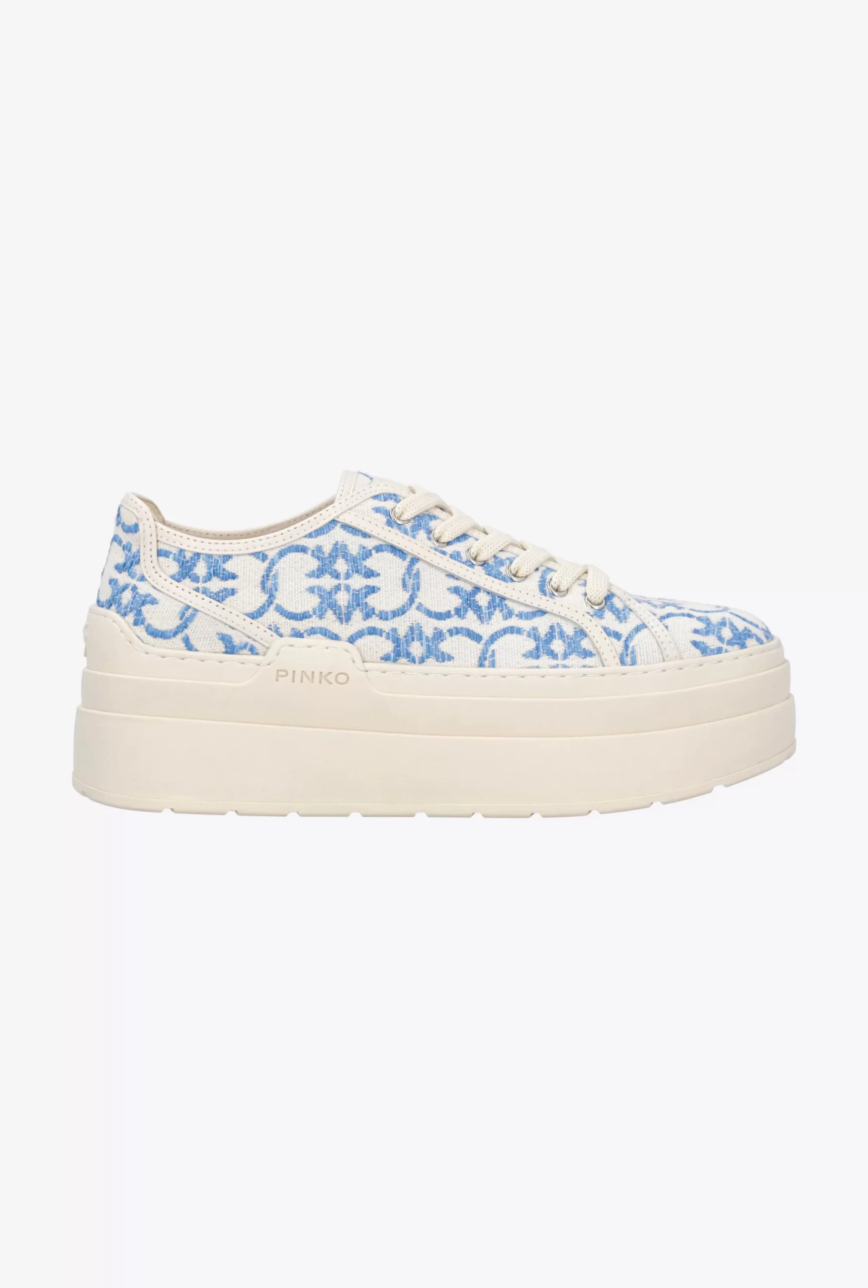 PINKO Love Birds Monogram Platform Sneakers Online