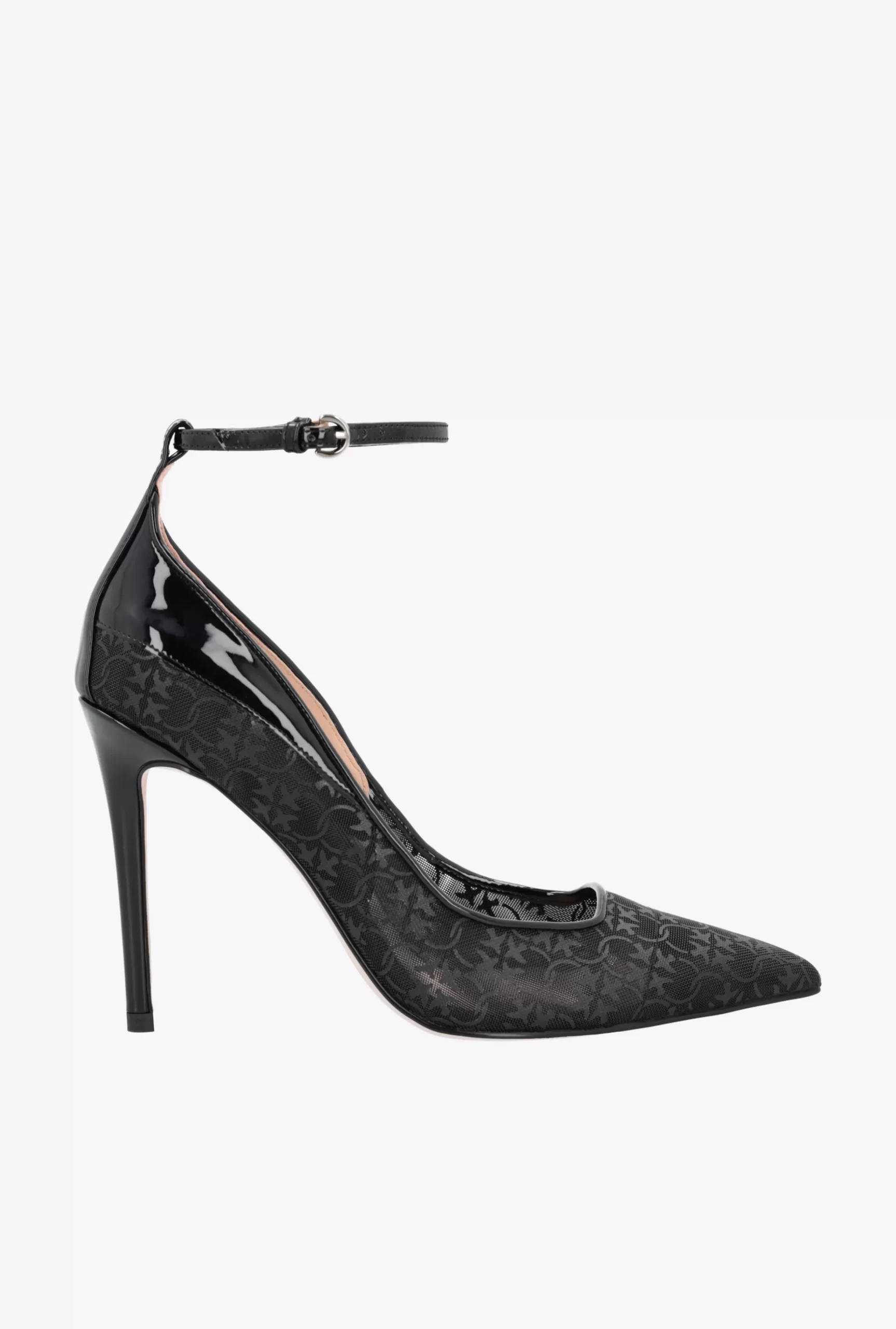 PINKO Love Birds Patent And Mesh Pumps Sale