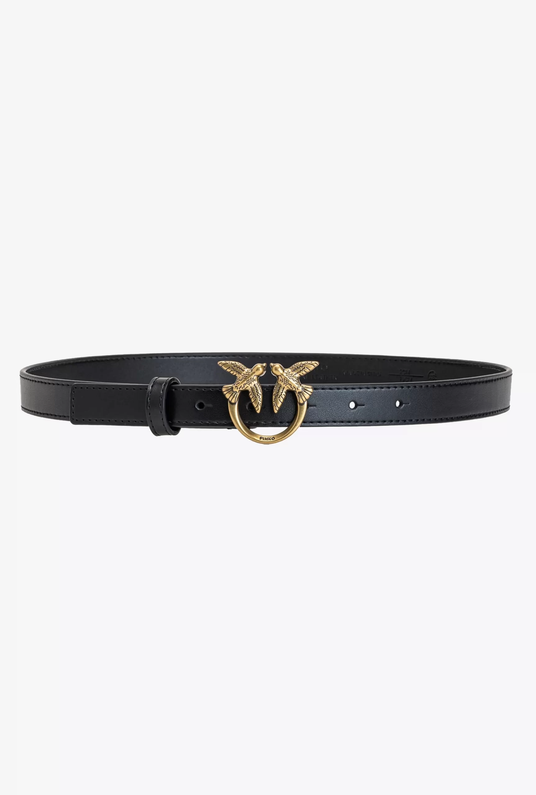 PINKO Love Birds Thin Leather Belt Best